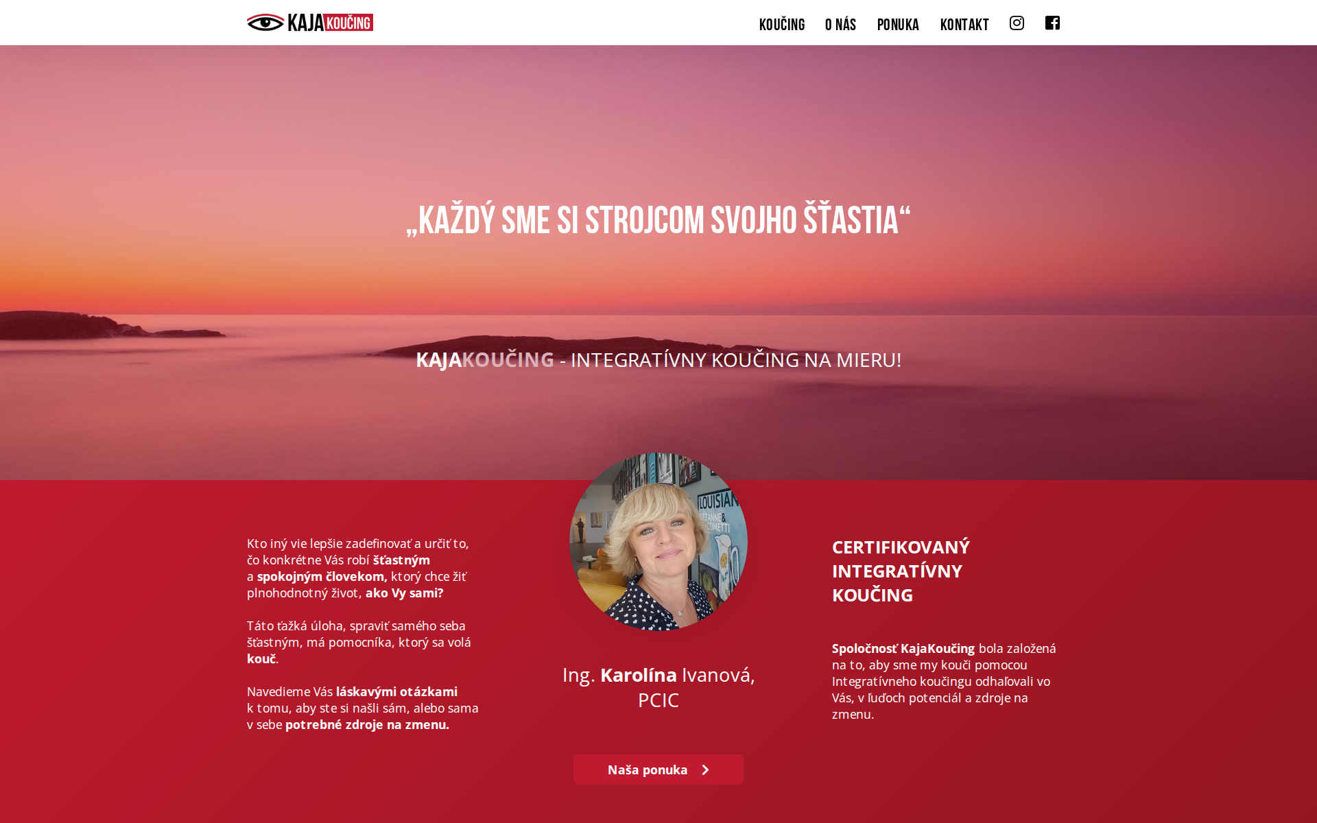 Náhľad webu kajakoucing.sk