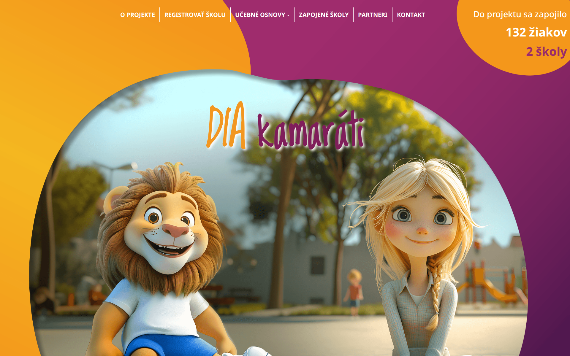 Náhľad webu kamaratidia.sk