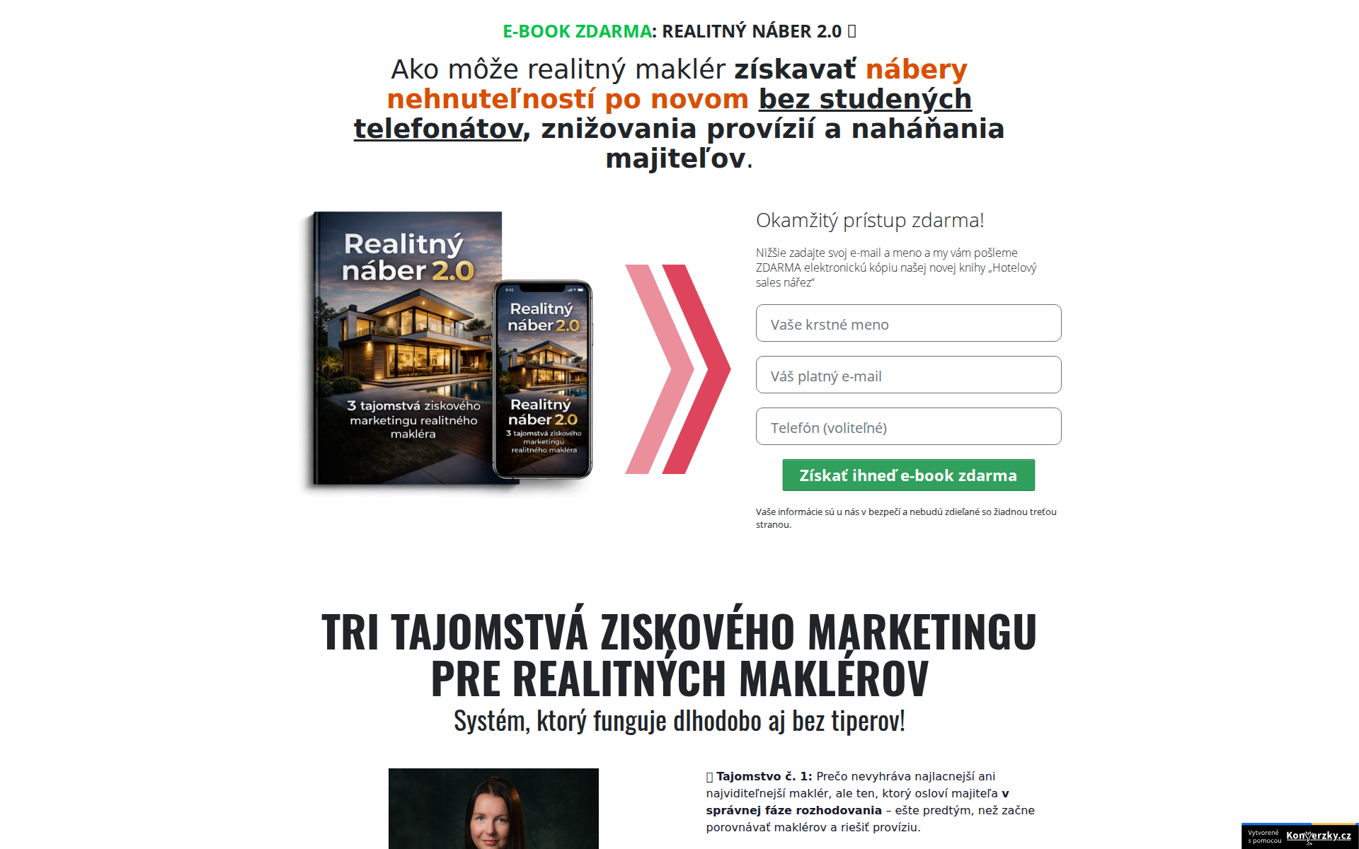 Náhľad webu kamaratka-realitnych-maklerov.sk