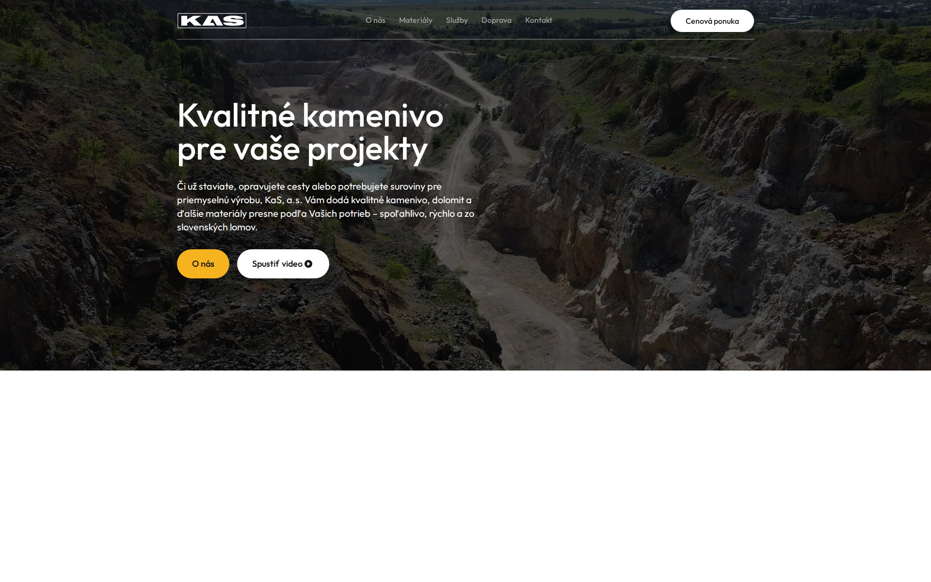 Náhľad webu kamenolomhorneturovce.sk