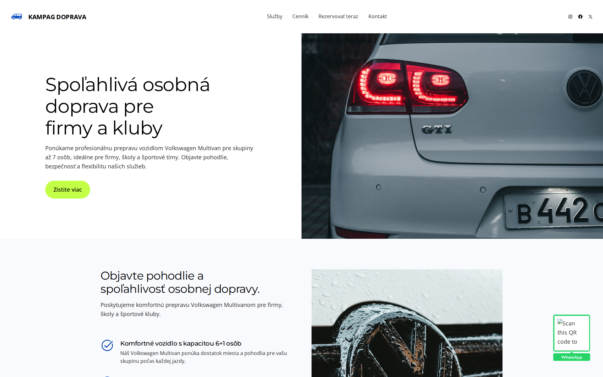 Náhľad webu kampag.sk