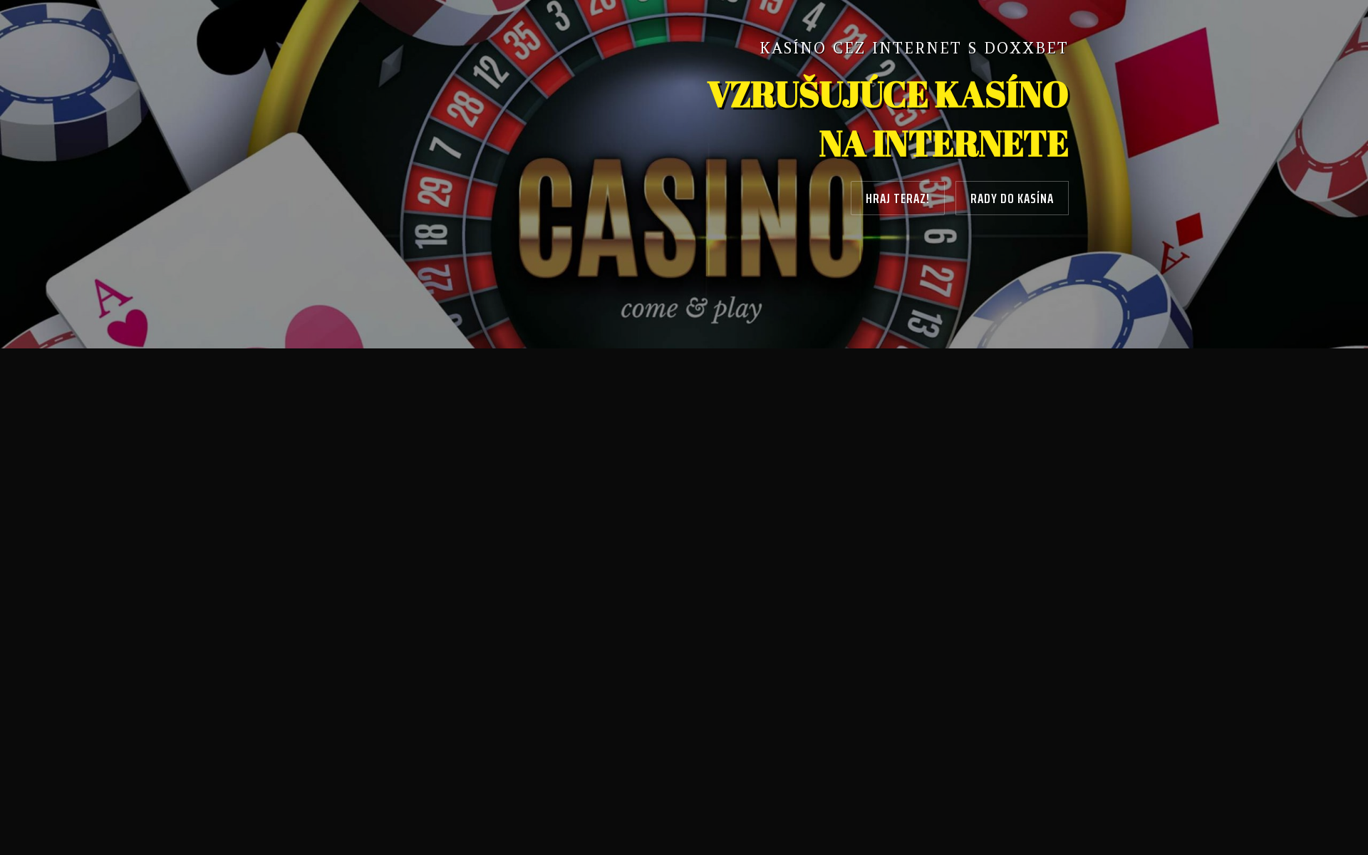 Náhľad webu kasino-cez-internet.sk