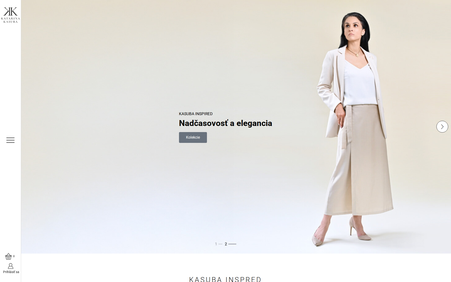 Náhľad webu kasubainspired.sk