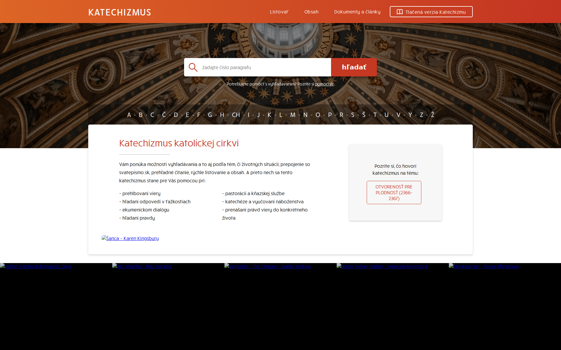 Náhľad webu katechizmus.sk