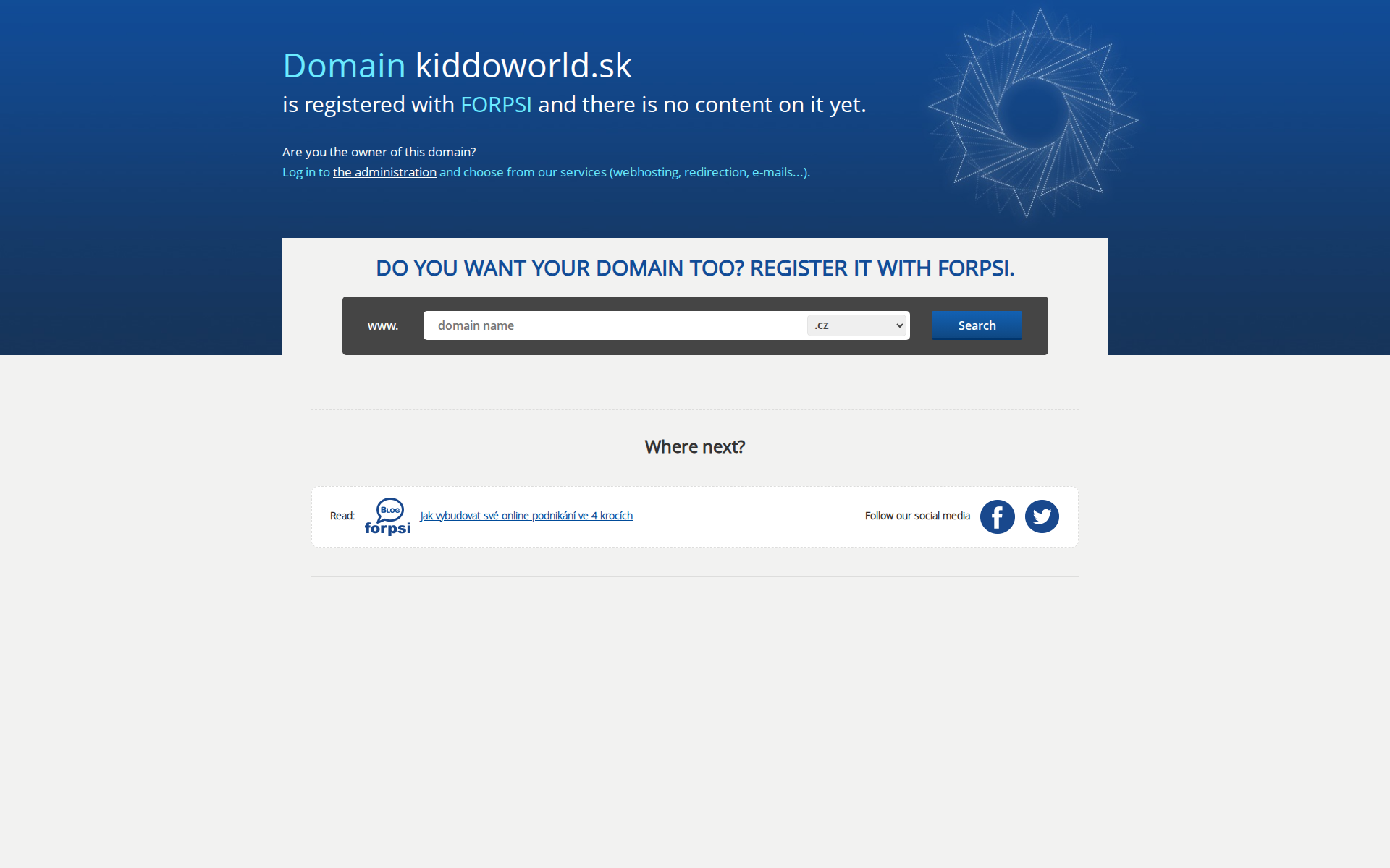 Náhľad webu kiddoworld.sk
