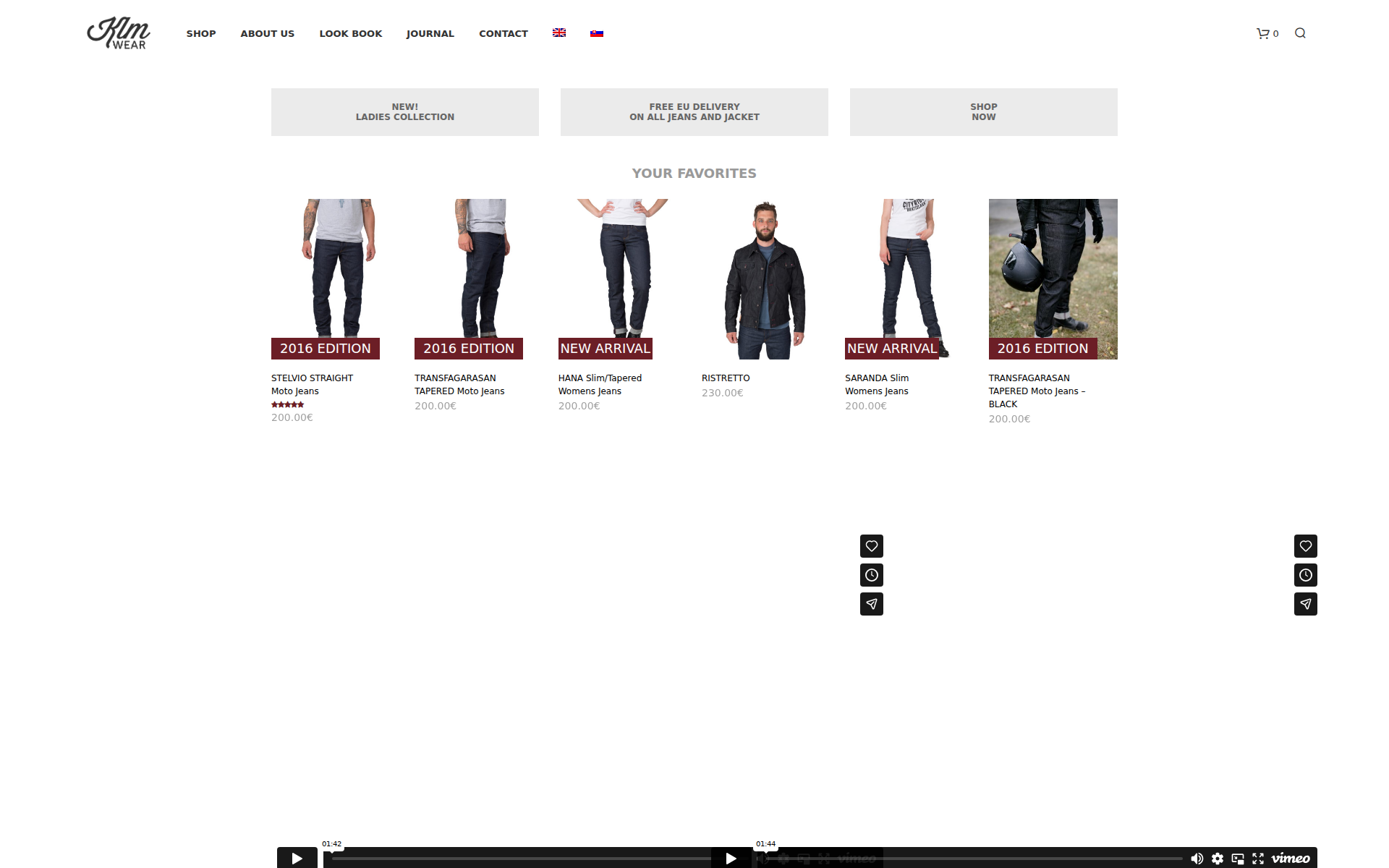 Náhľad webu klmwear.sk