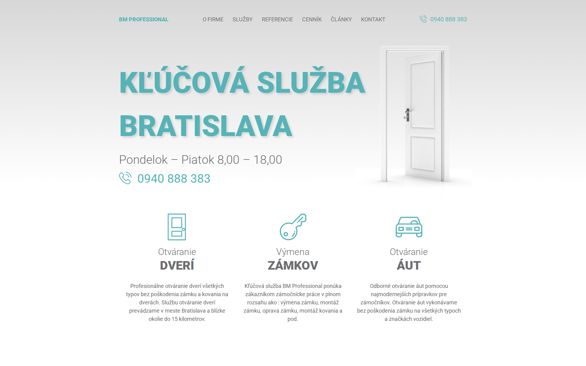 Náhľad webu klucova-sluzba.sk