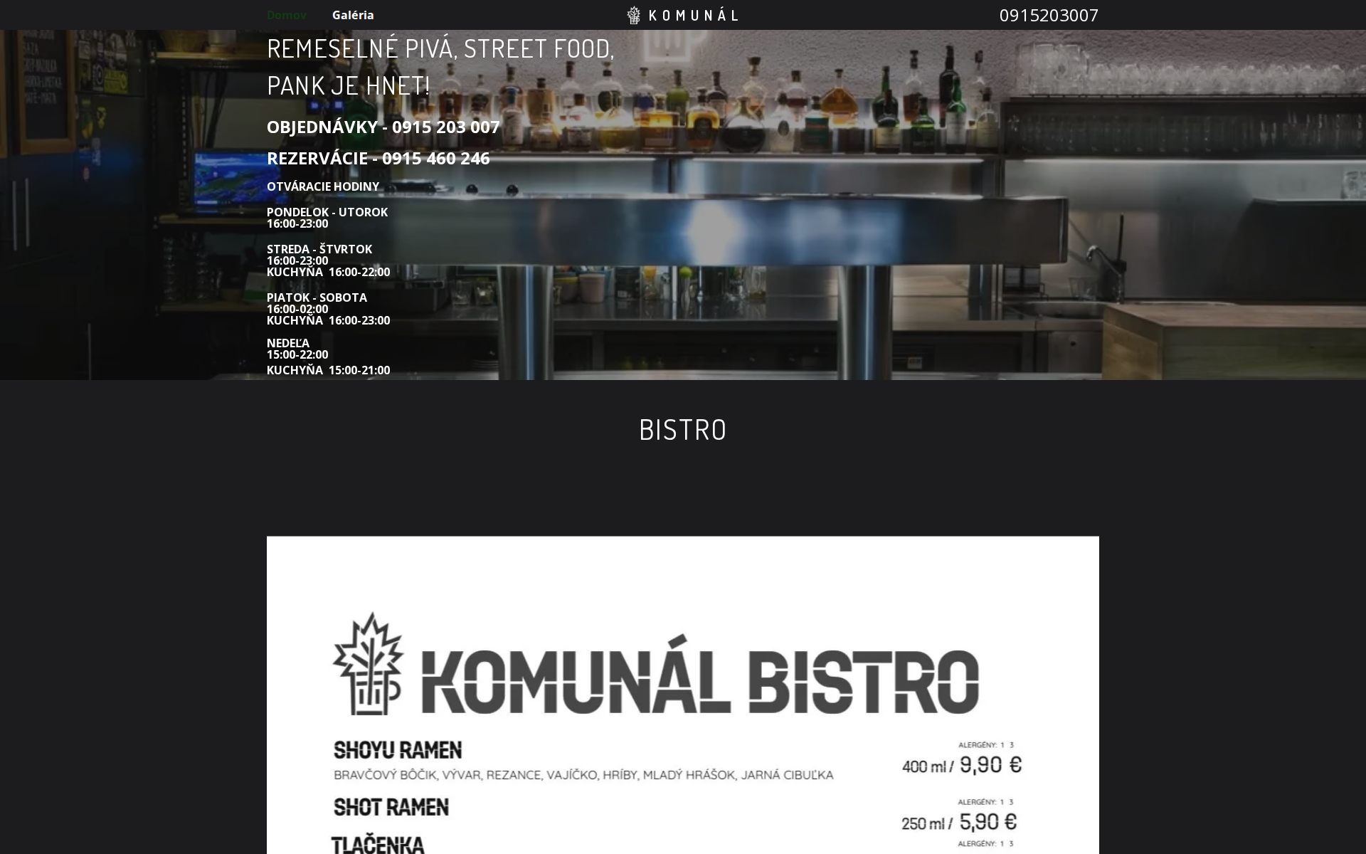 Náhľad webu komunalklub.sk