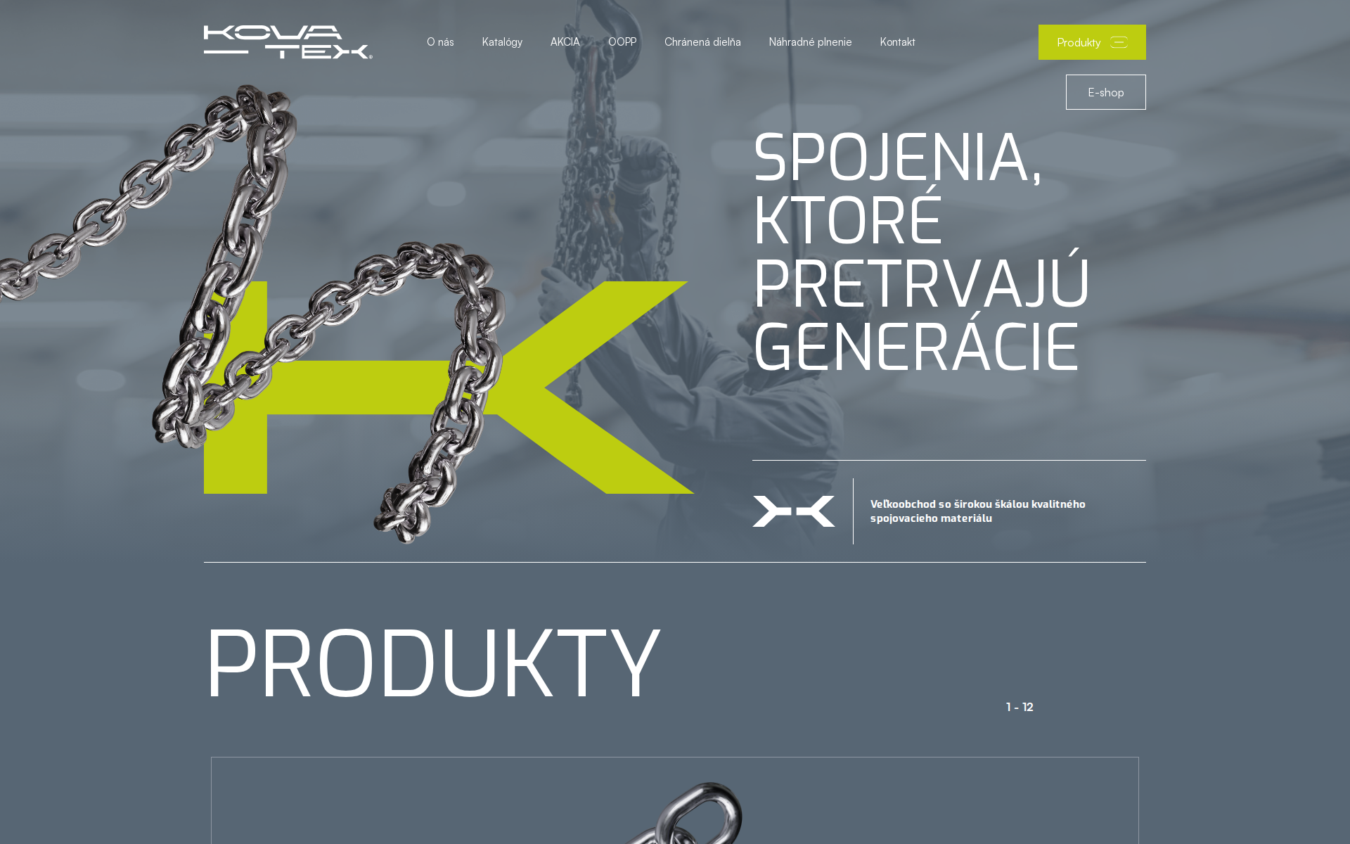 Náhľad webu kovatex.sk