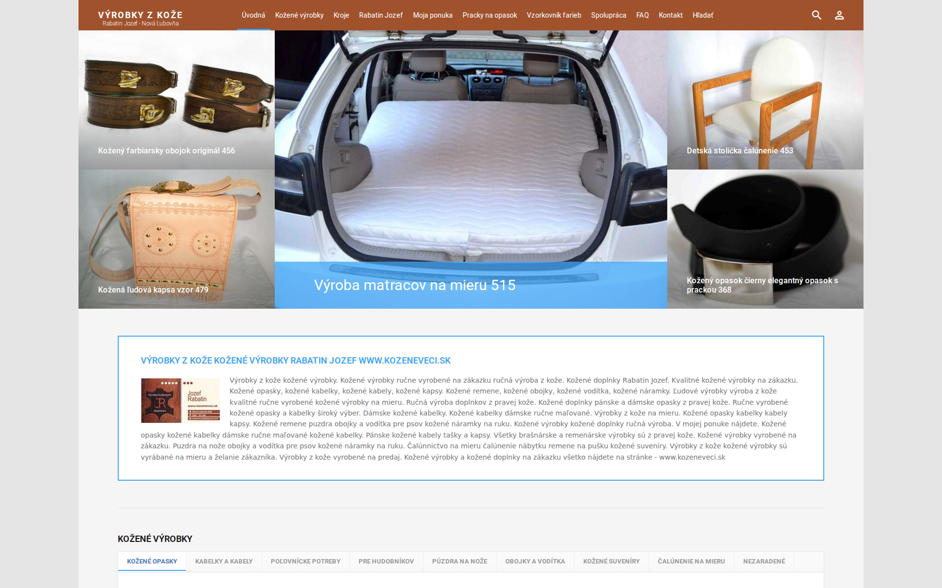 Náhľad webu kozeneveci.sk