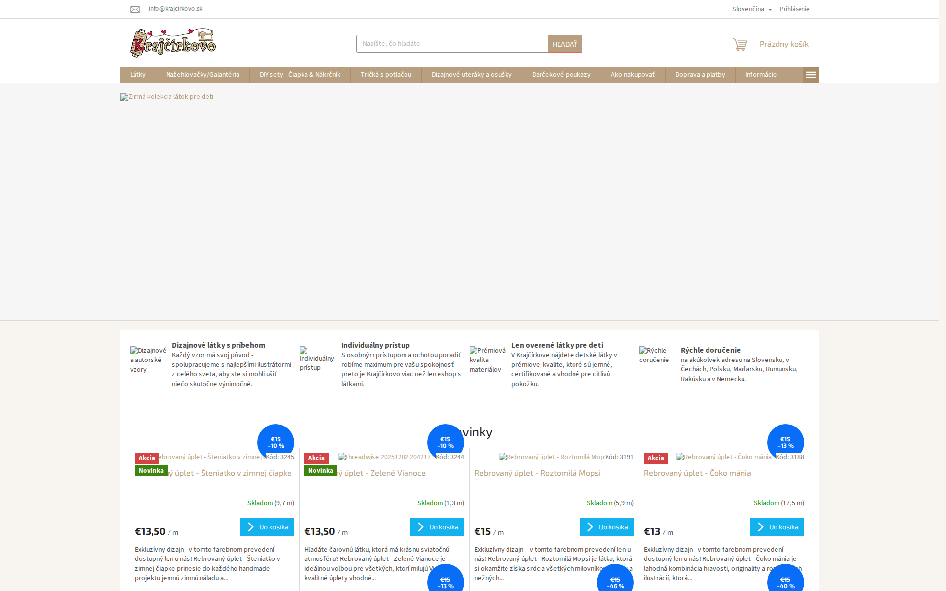 Náhľad webu krajcirkovo.sk