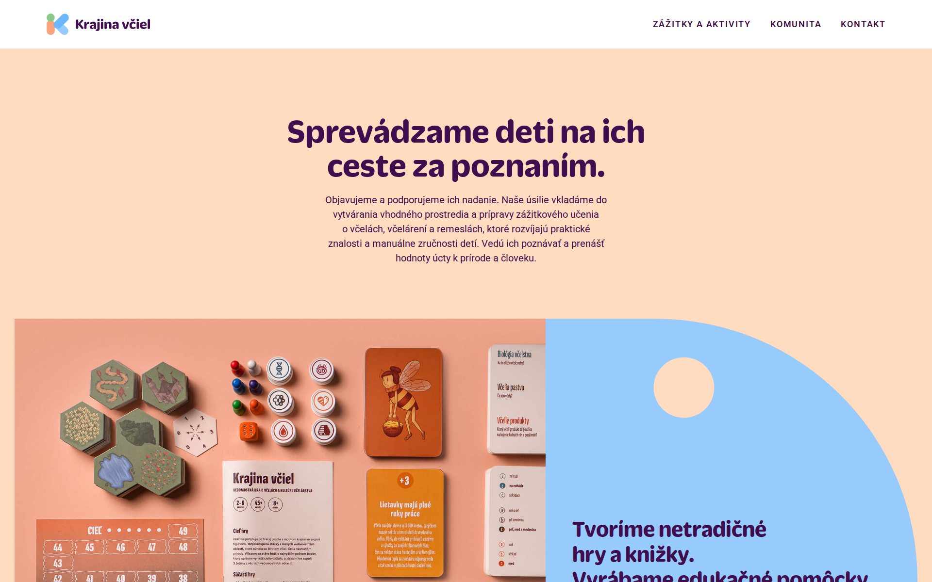 Náhľad webu krajinavciel.sk