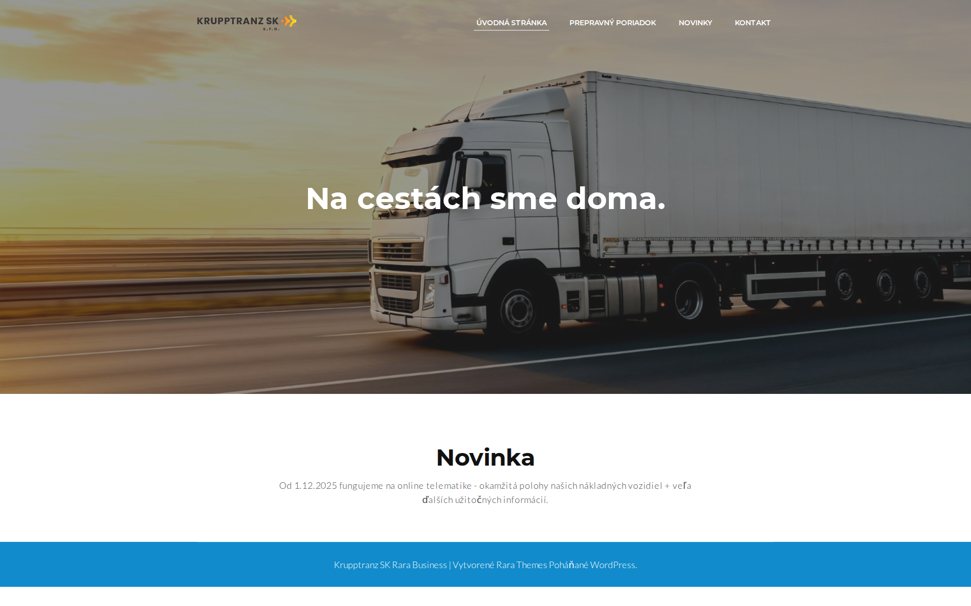 Náhľad webu krupptranz.sk