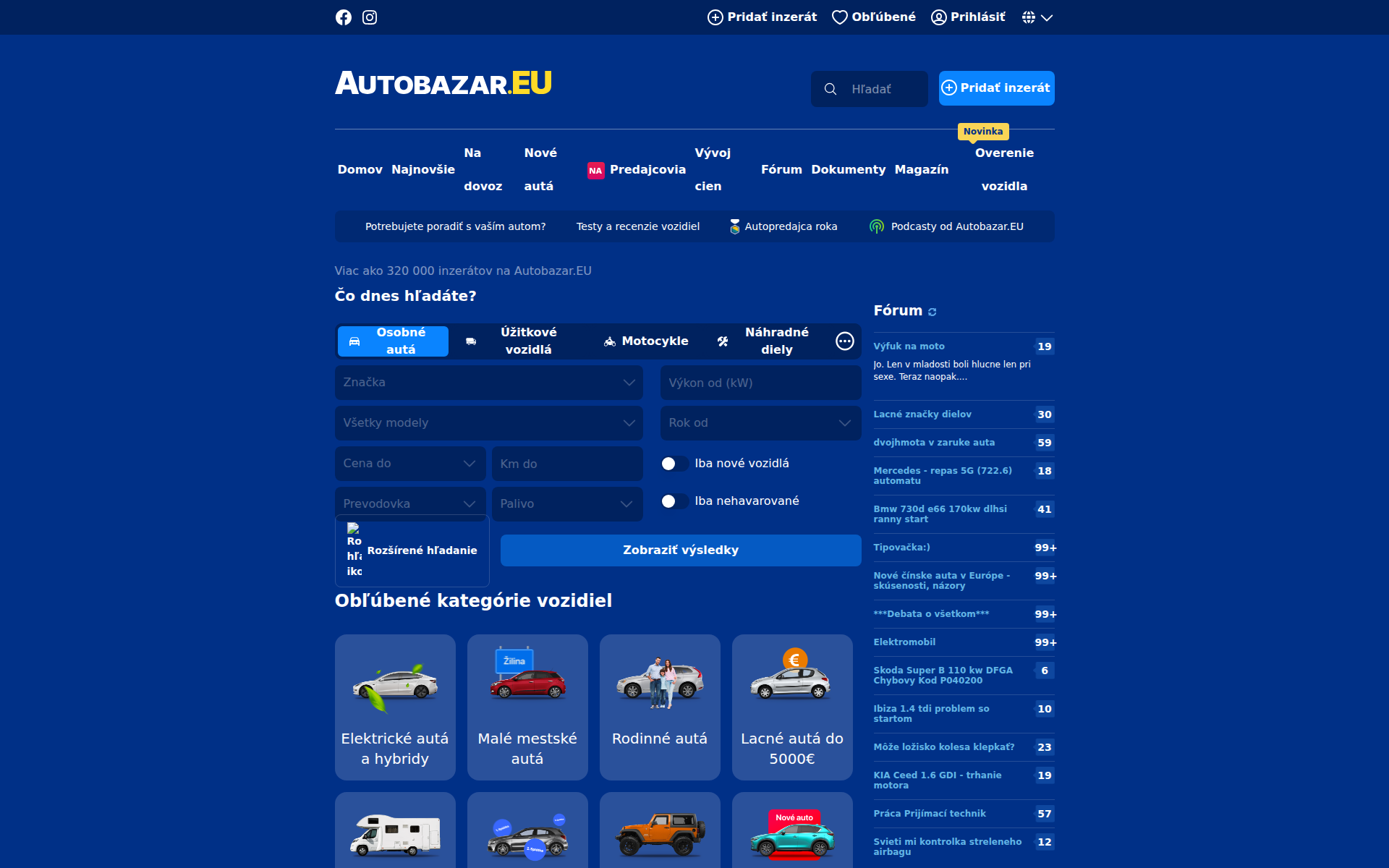 Náhľad webu kupimauto.sk