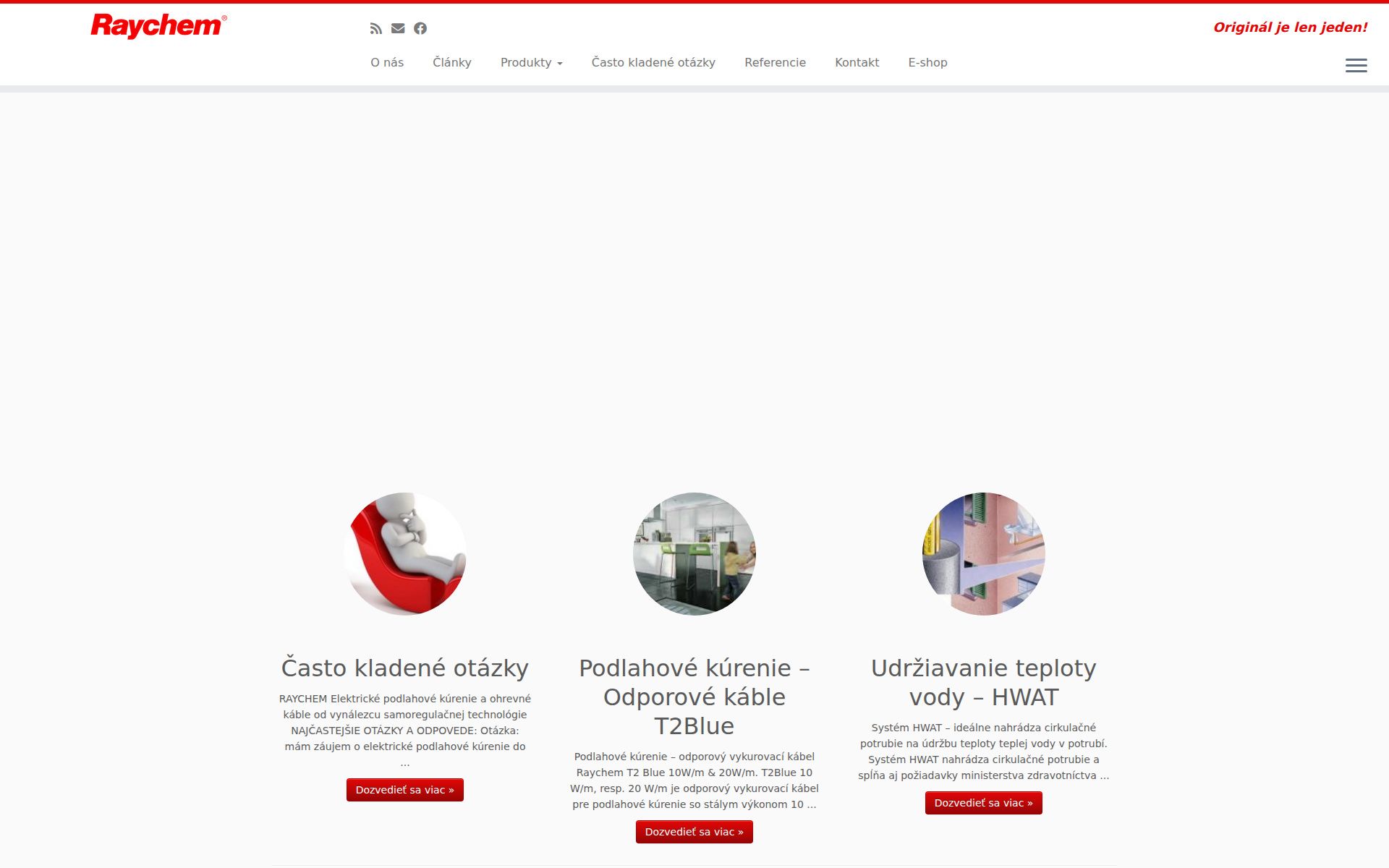 Náhľad webu kurenieraychem.sk