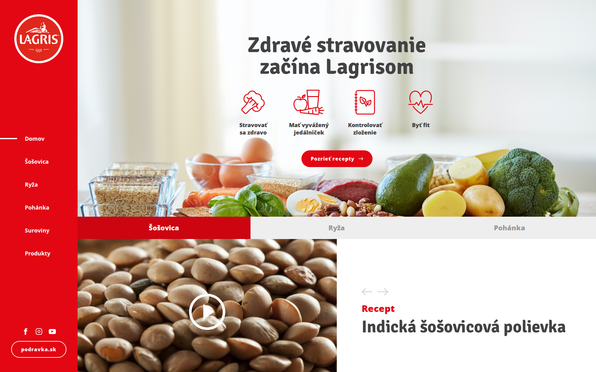 Náhľad webu lagris.sk