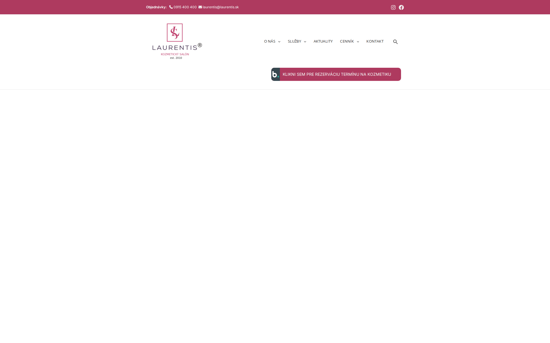 Náhľad webu laurentis.sk