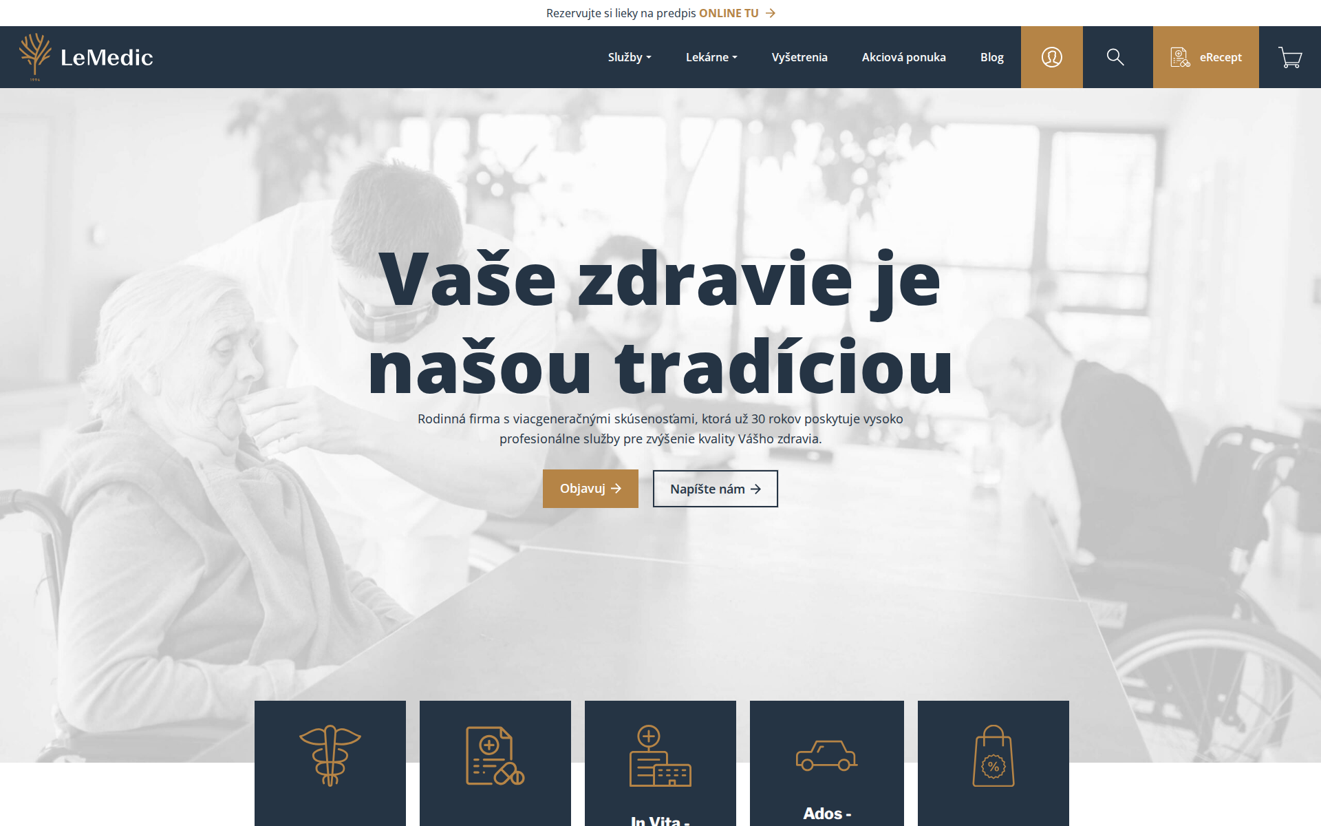 Náhľad webu lemedic.sk