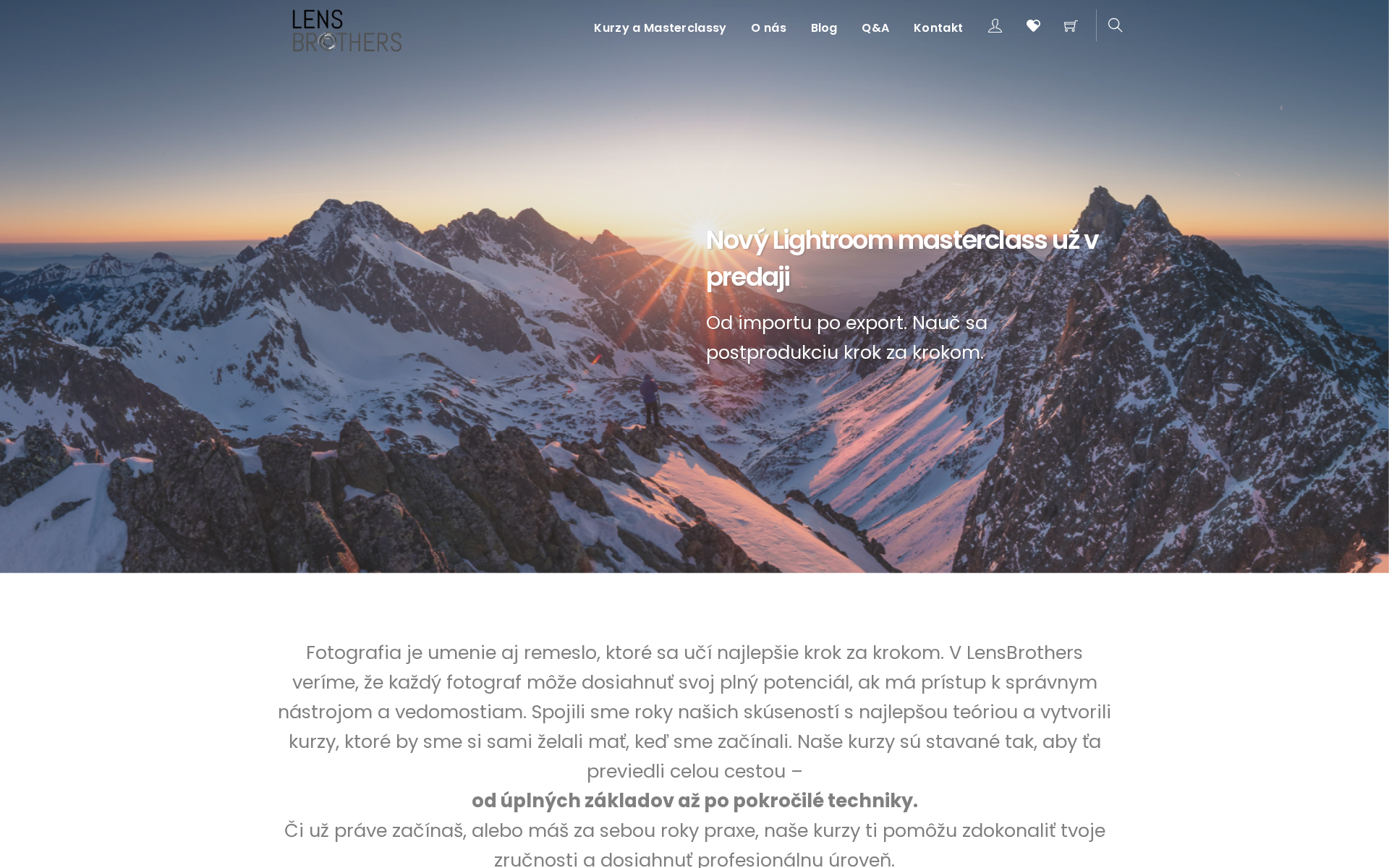 Náhľad webu lensbrothers.sk