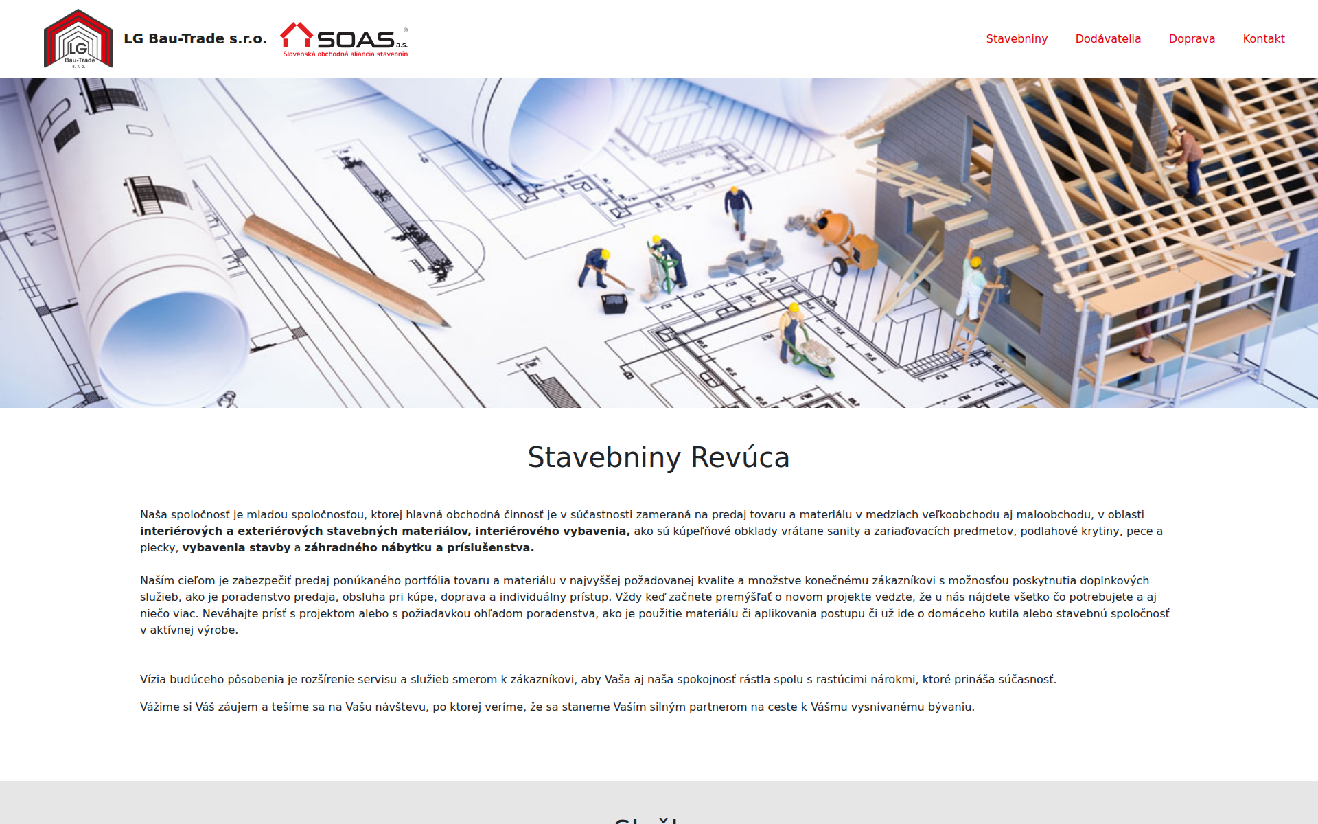 Náhľad webu lgbautrade.sk