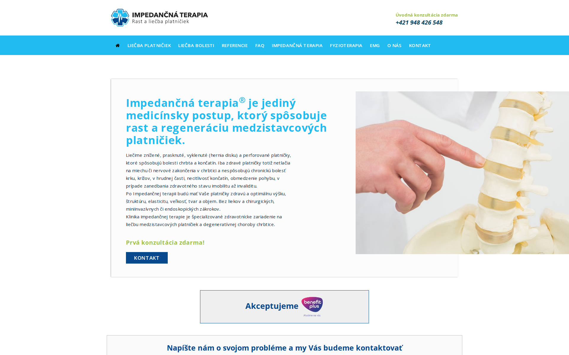 Náhľad webu liecbaplatniciek.sk