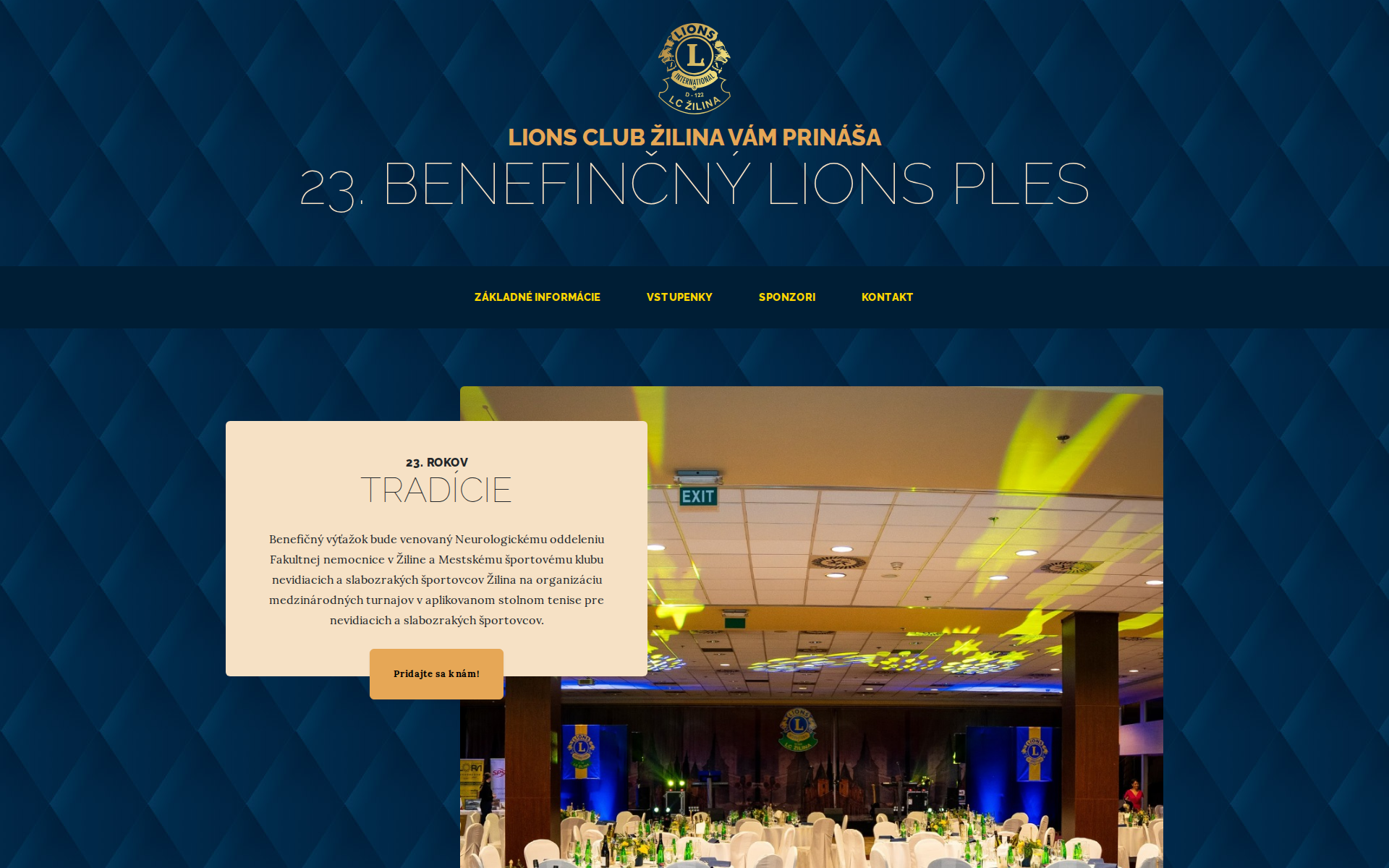 Náhľad webu lionsza.sk