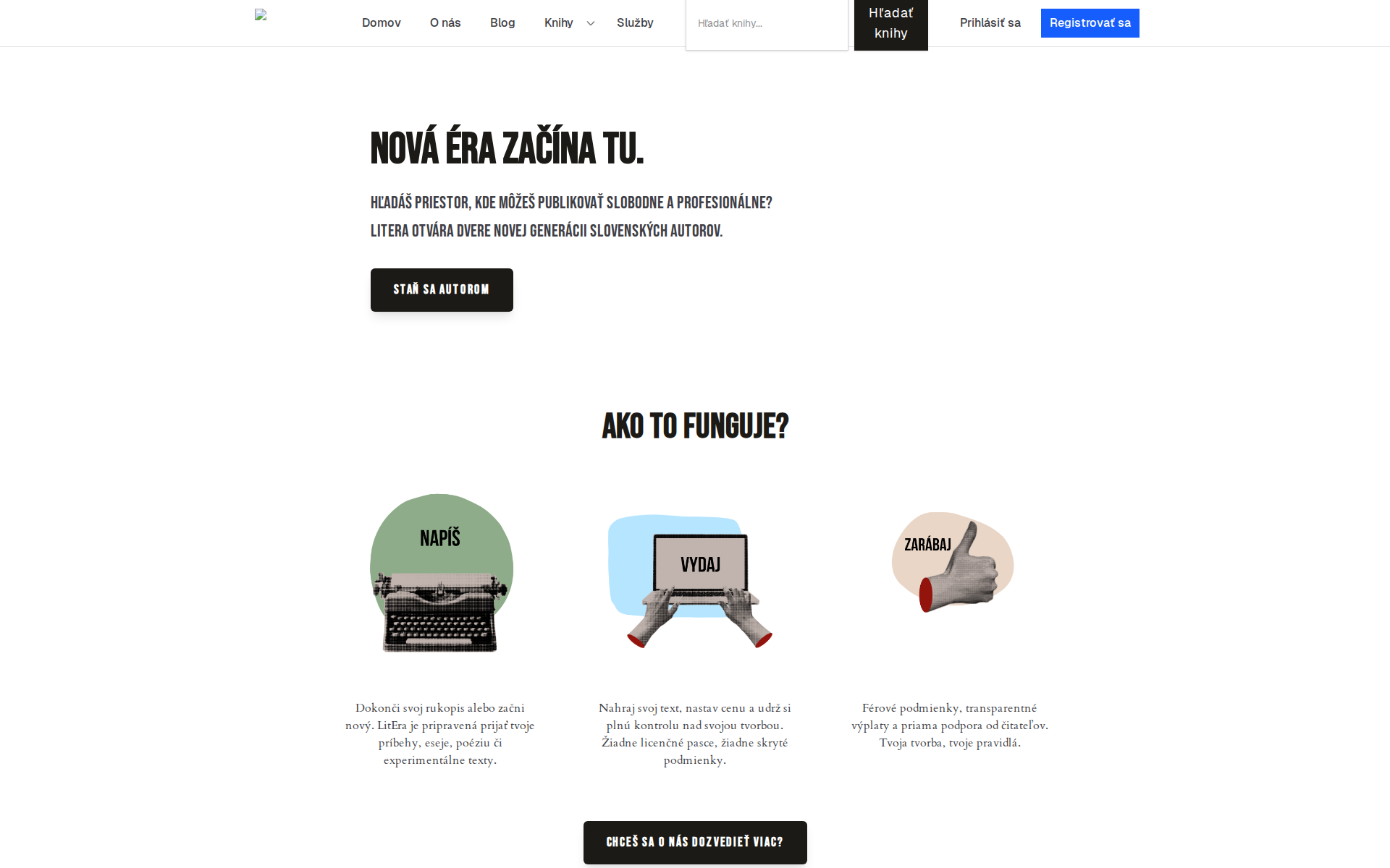 Náhľad webu lit-era.sk