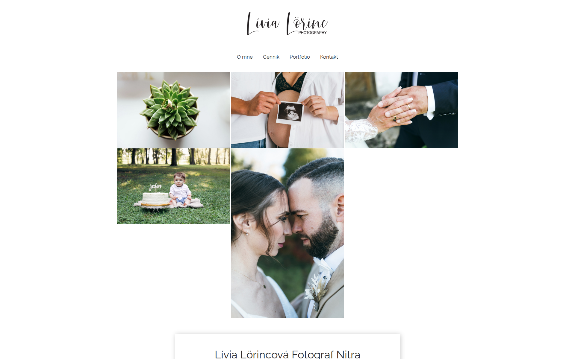 Náhľad webu livialorinc.sk