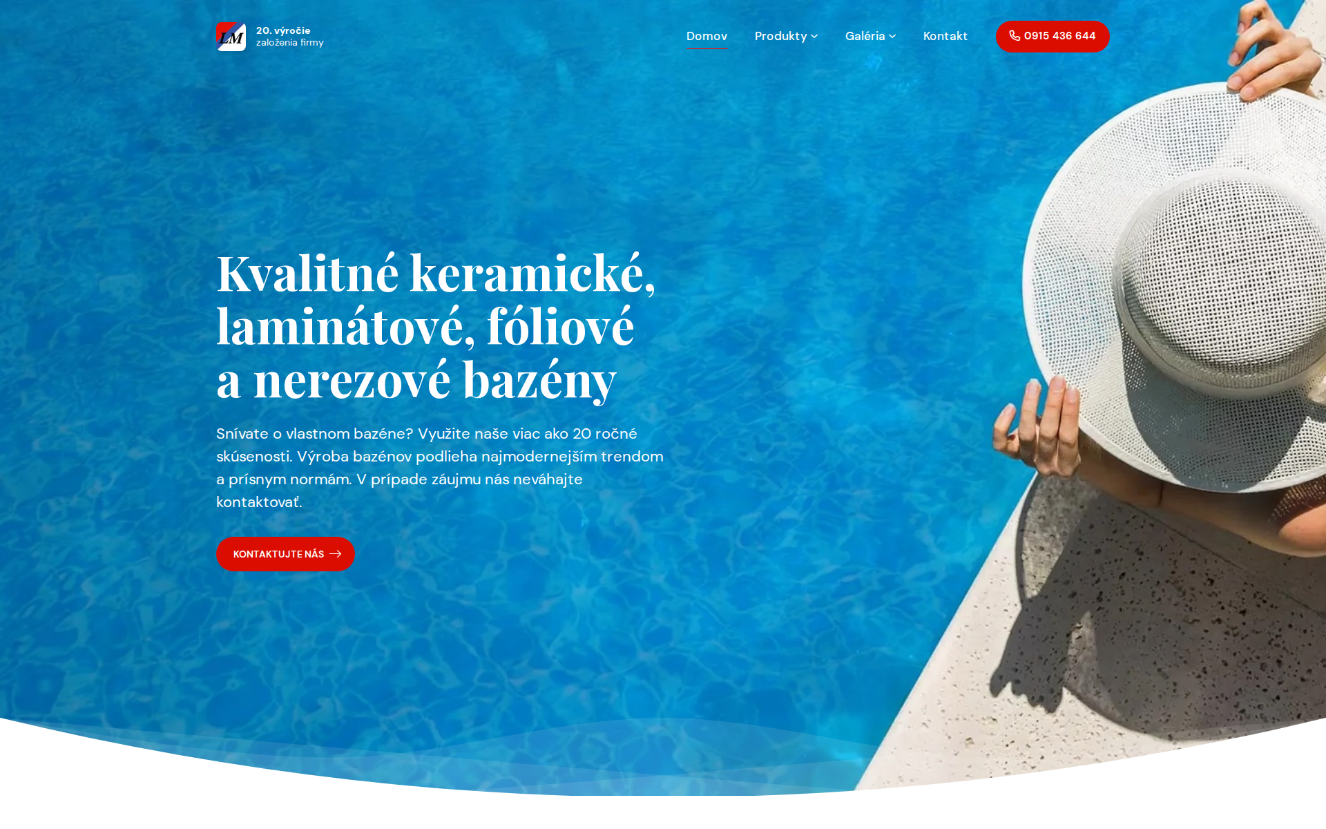 Náhľad webu lm-bazeny.sk