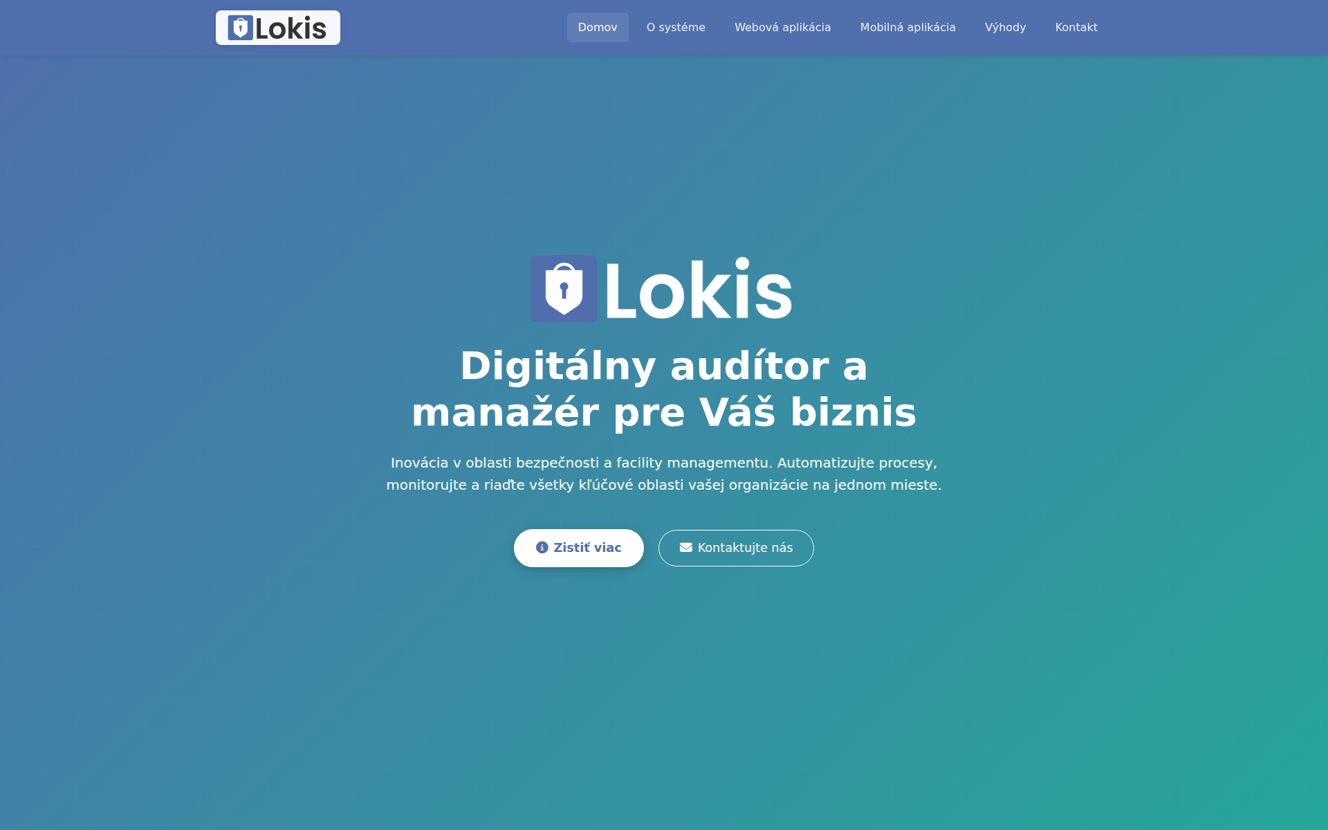 Náhľad webu lokis.sk