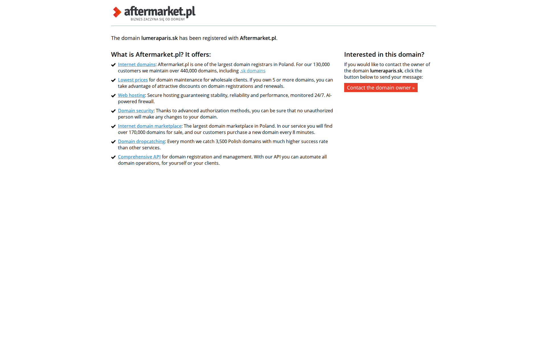 Náhľad webu lumeraparis.sk