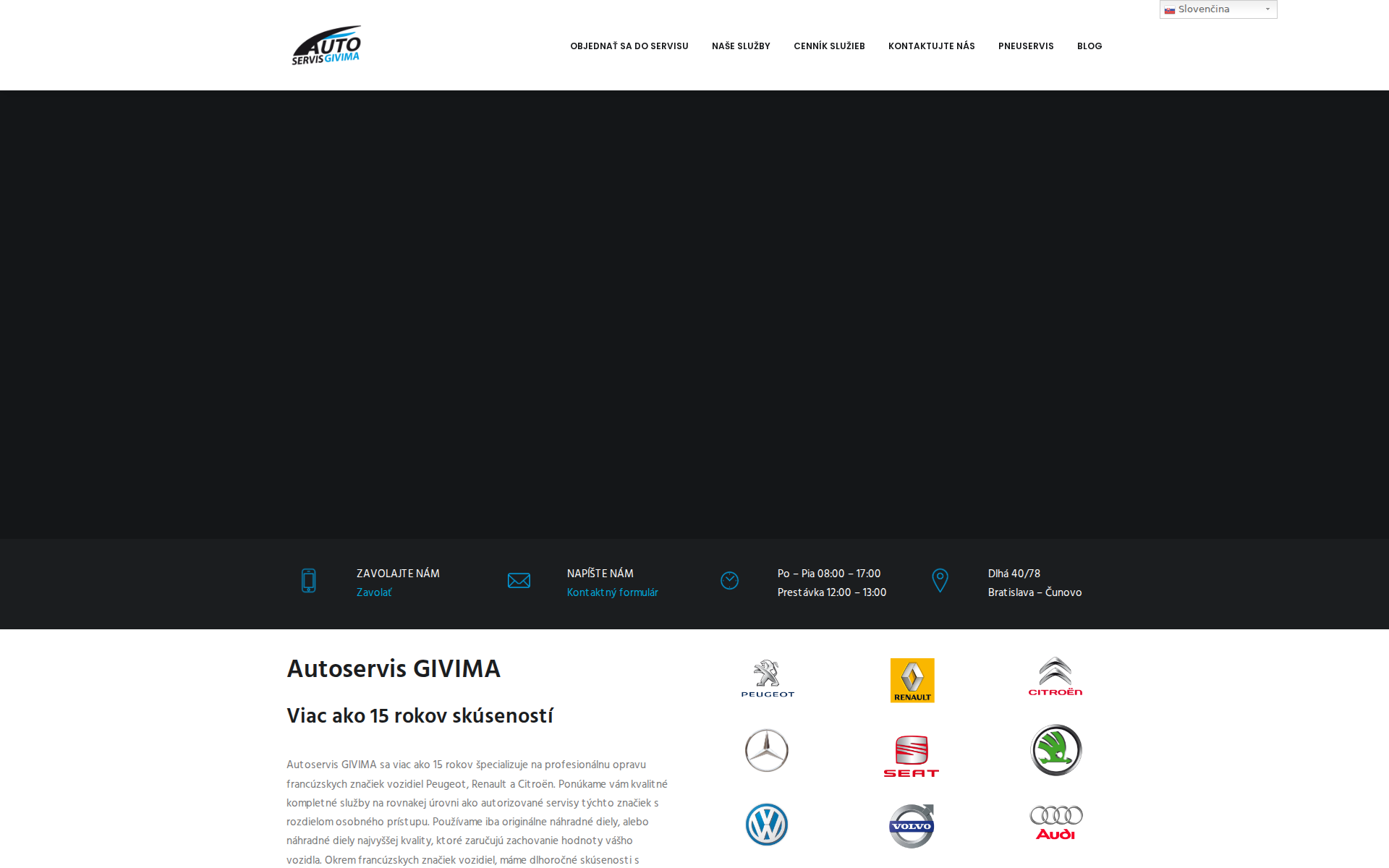 Náhľad webu maasz.sk