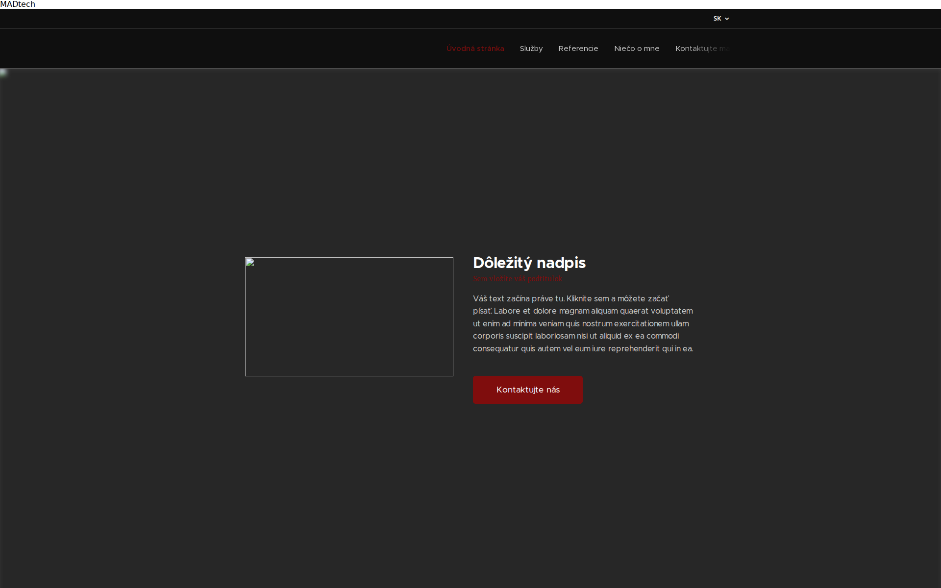 Náhľad webu madtech.sk