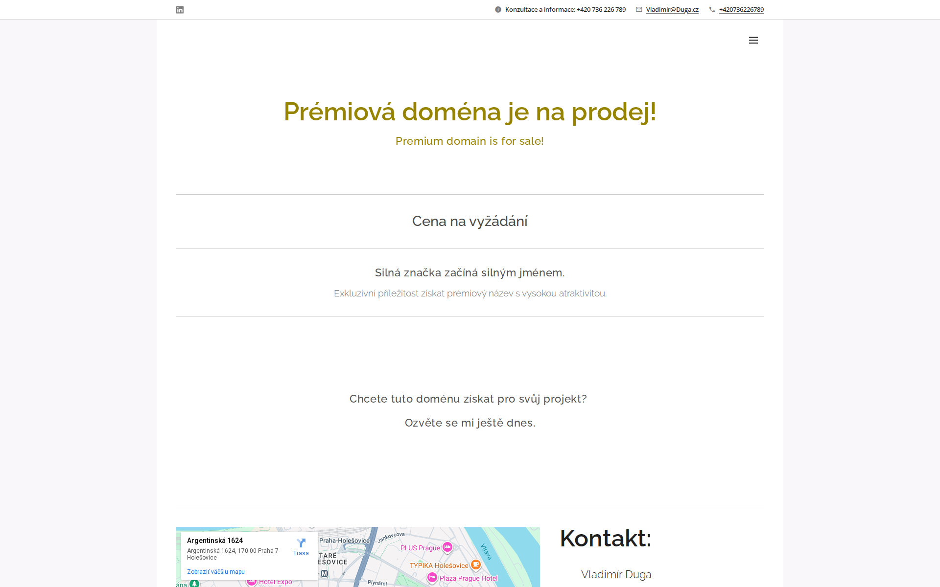 Náhľad webu maduro.sk