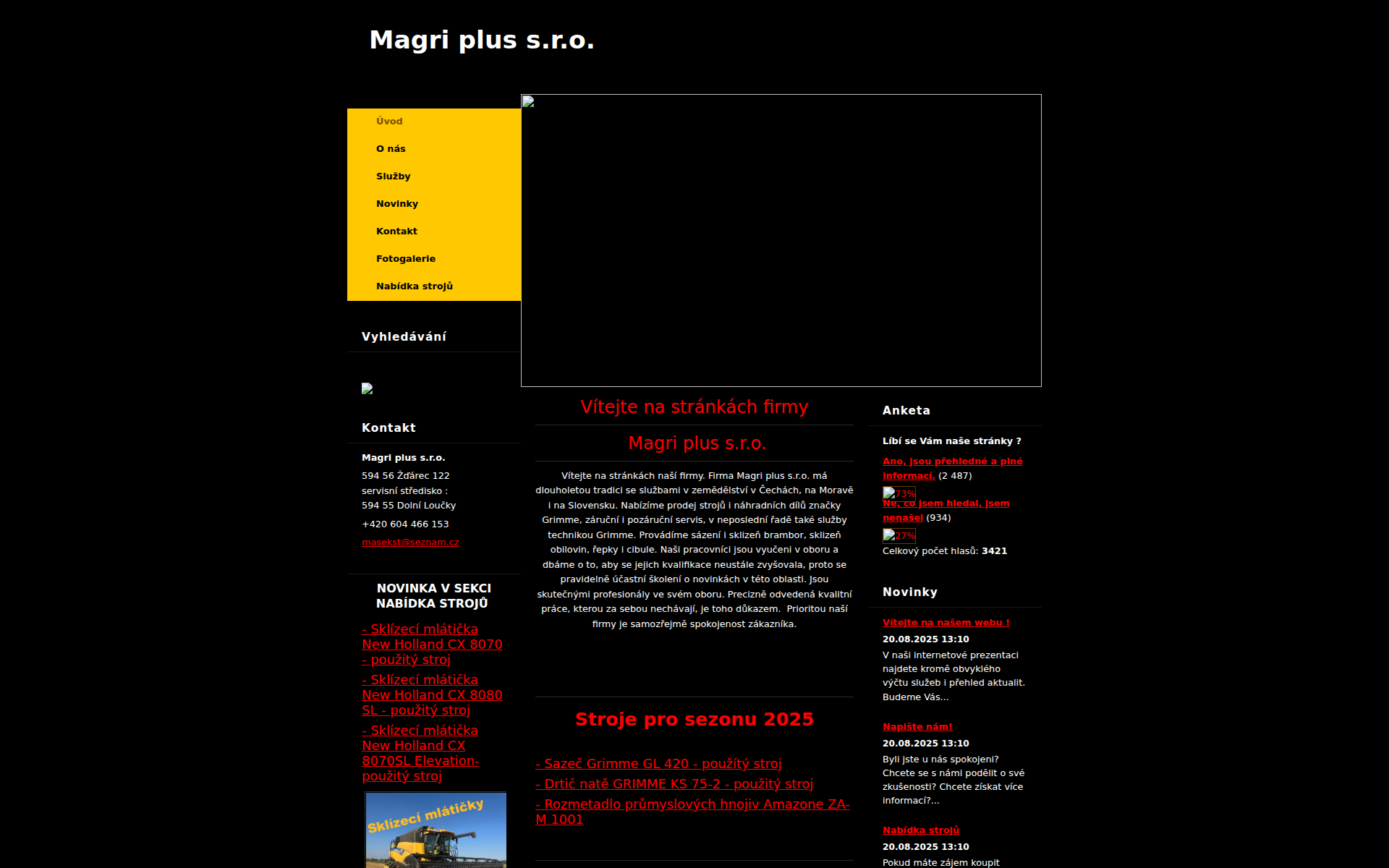 Náhľad webu magriplus.sk