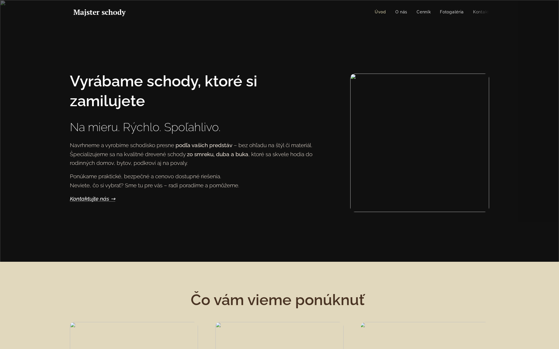 Náhľad webu majster-schody.sk
