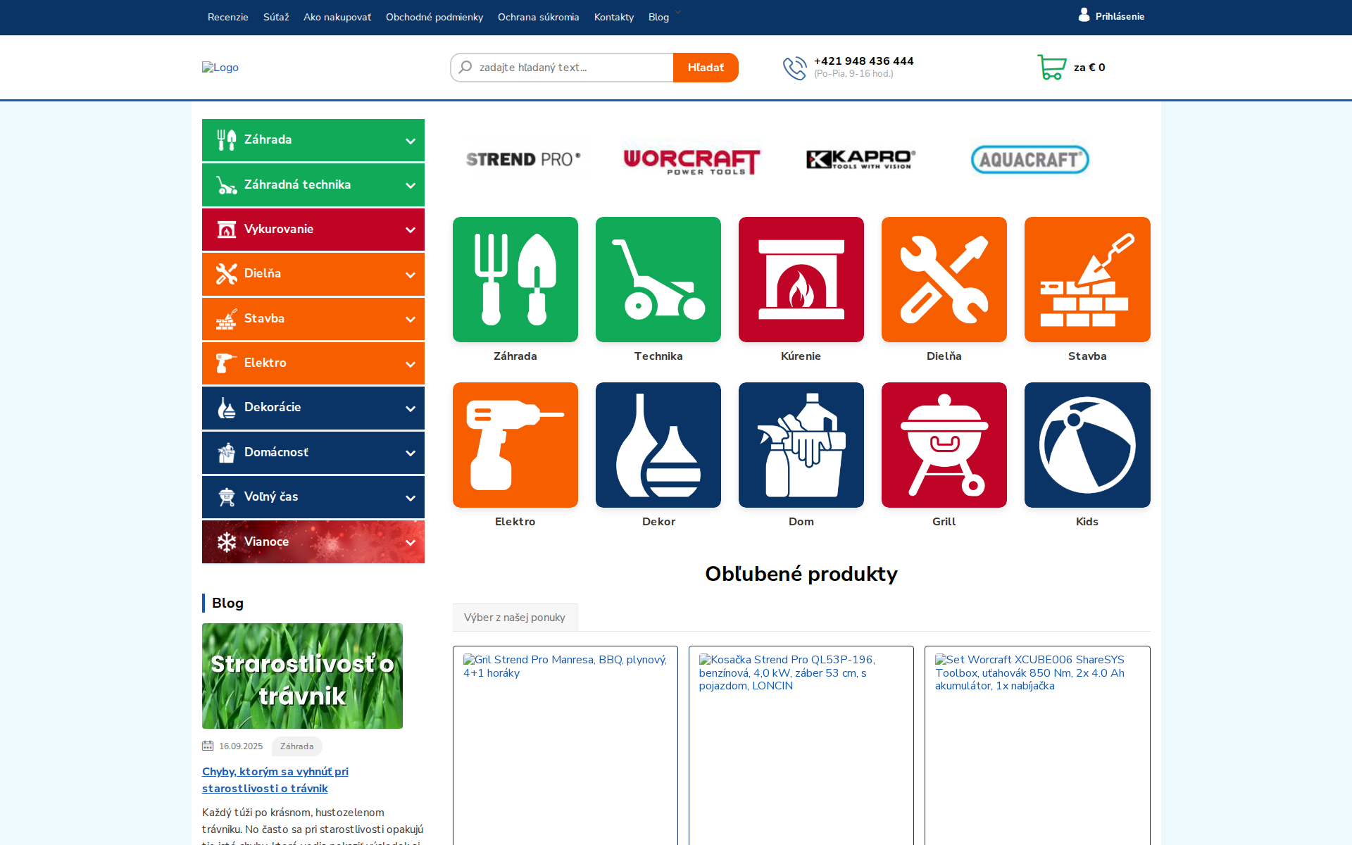 Náhľad webu majsterkutil.sk