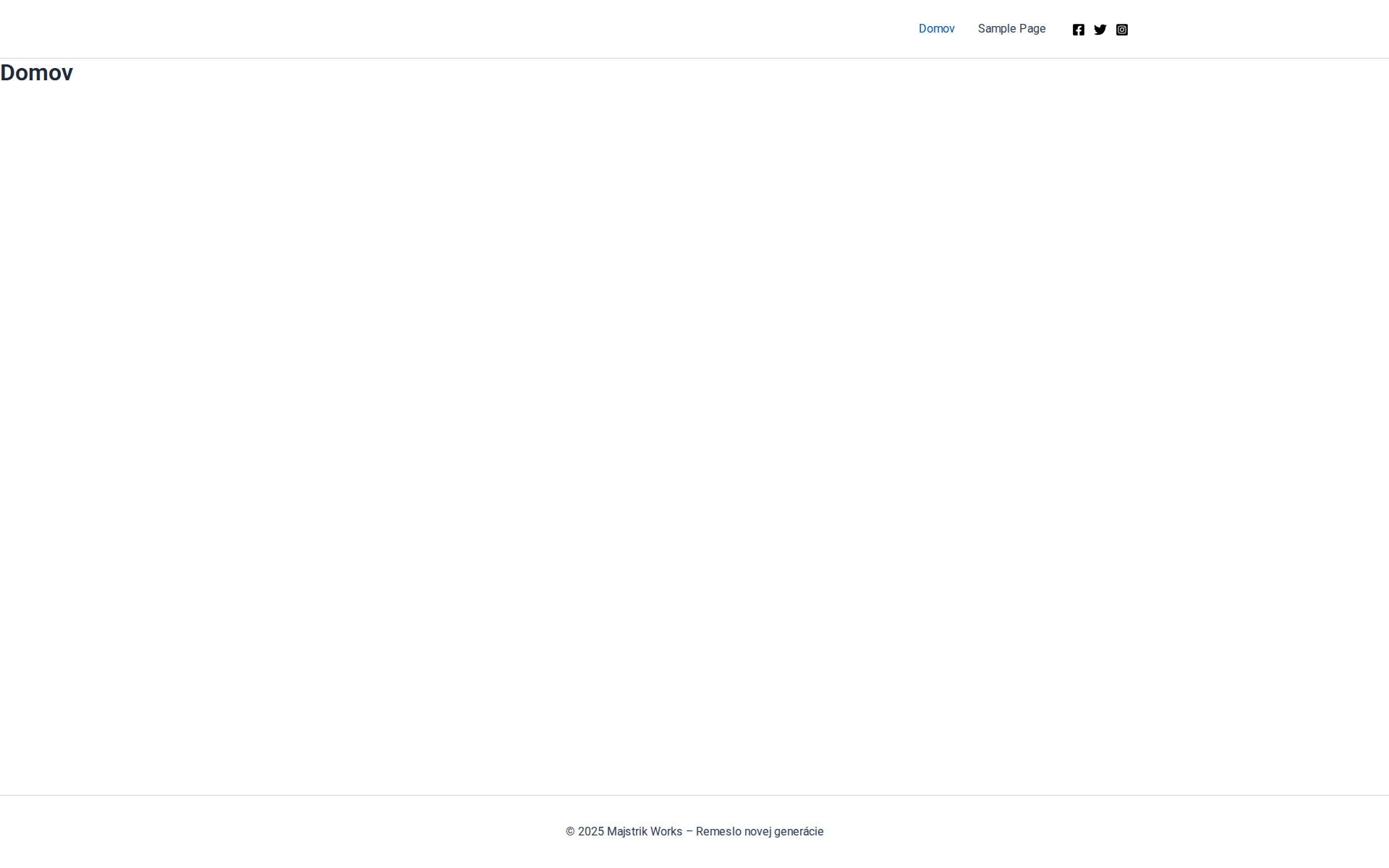 Náhľad webu majstrikworks.sk