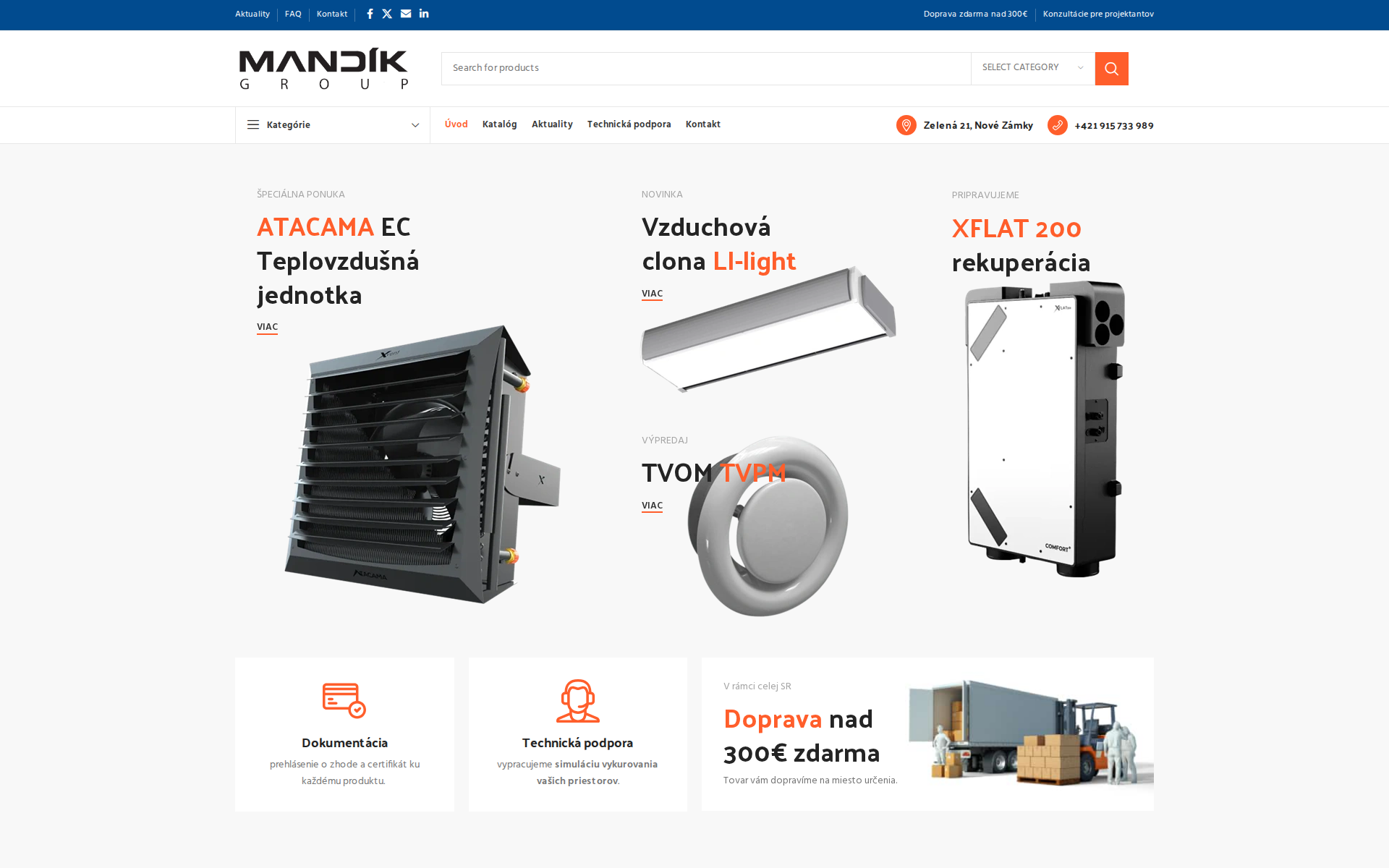 Náhľad webu mandik.sk