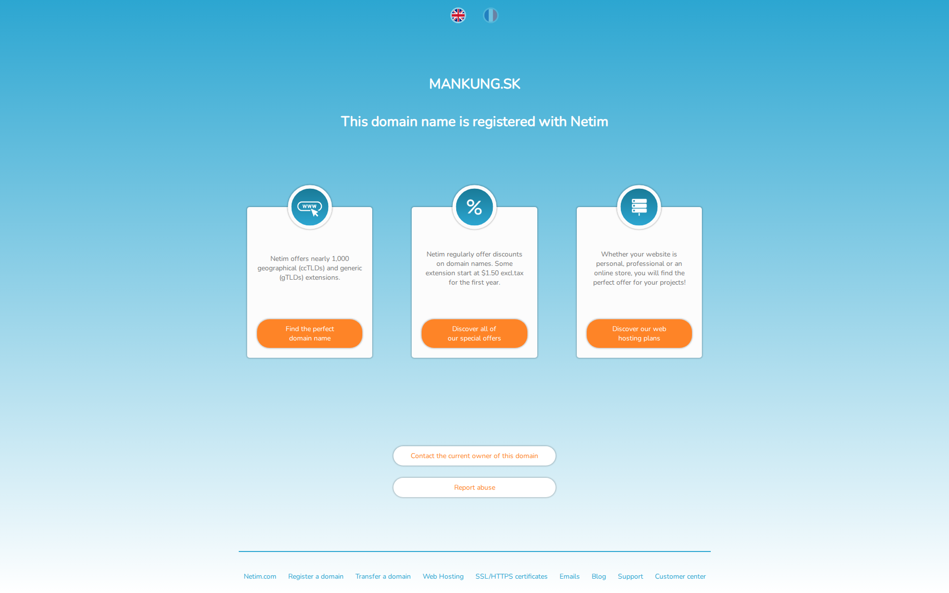 Náhľad webu mankung.sk