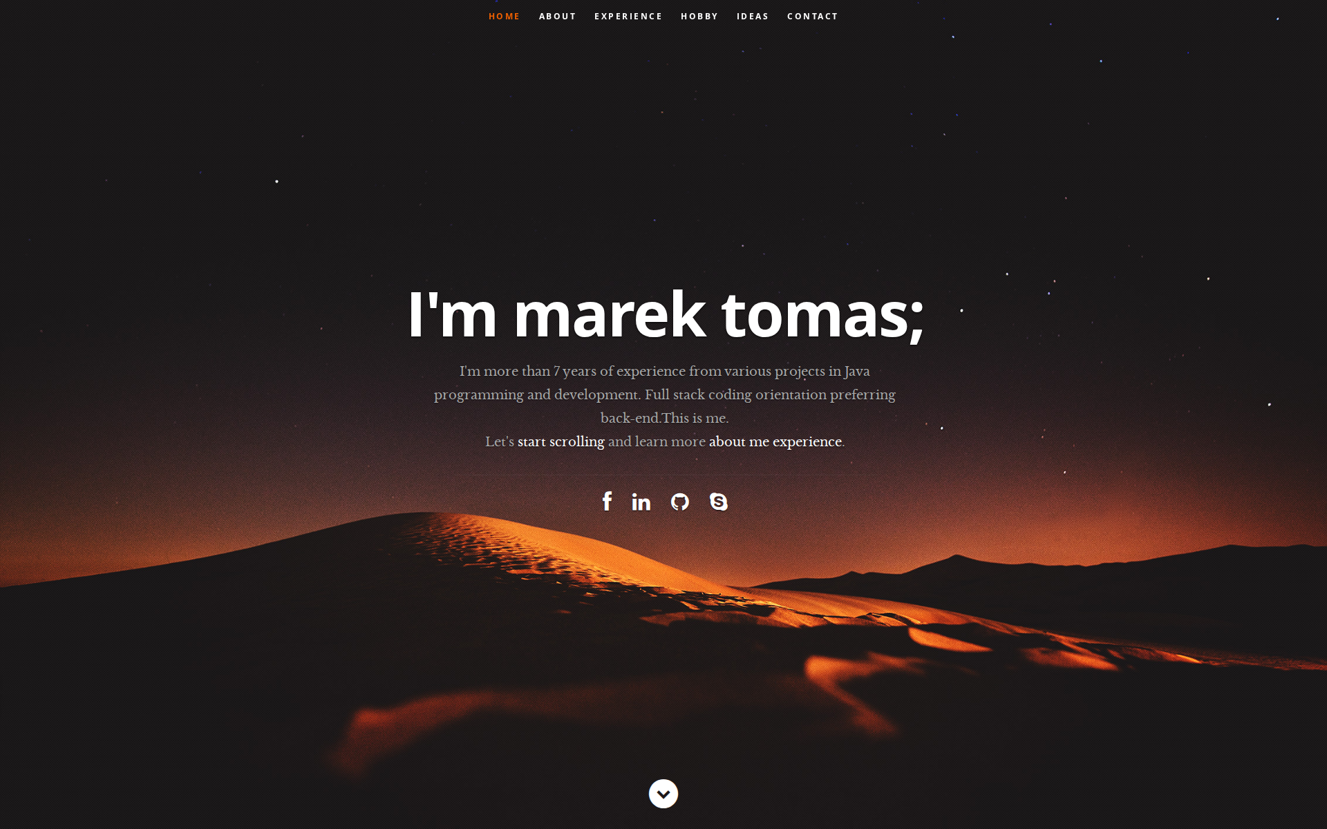 Náhľad webu marektomas.sk