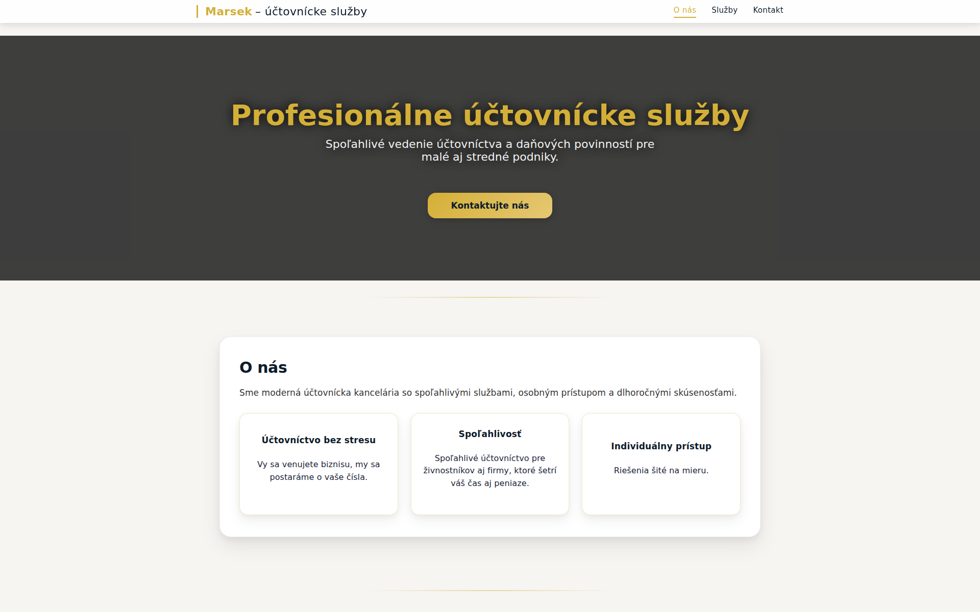 Náhľad webu marsek.sk