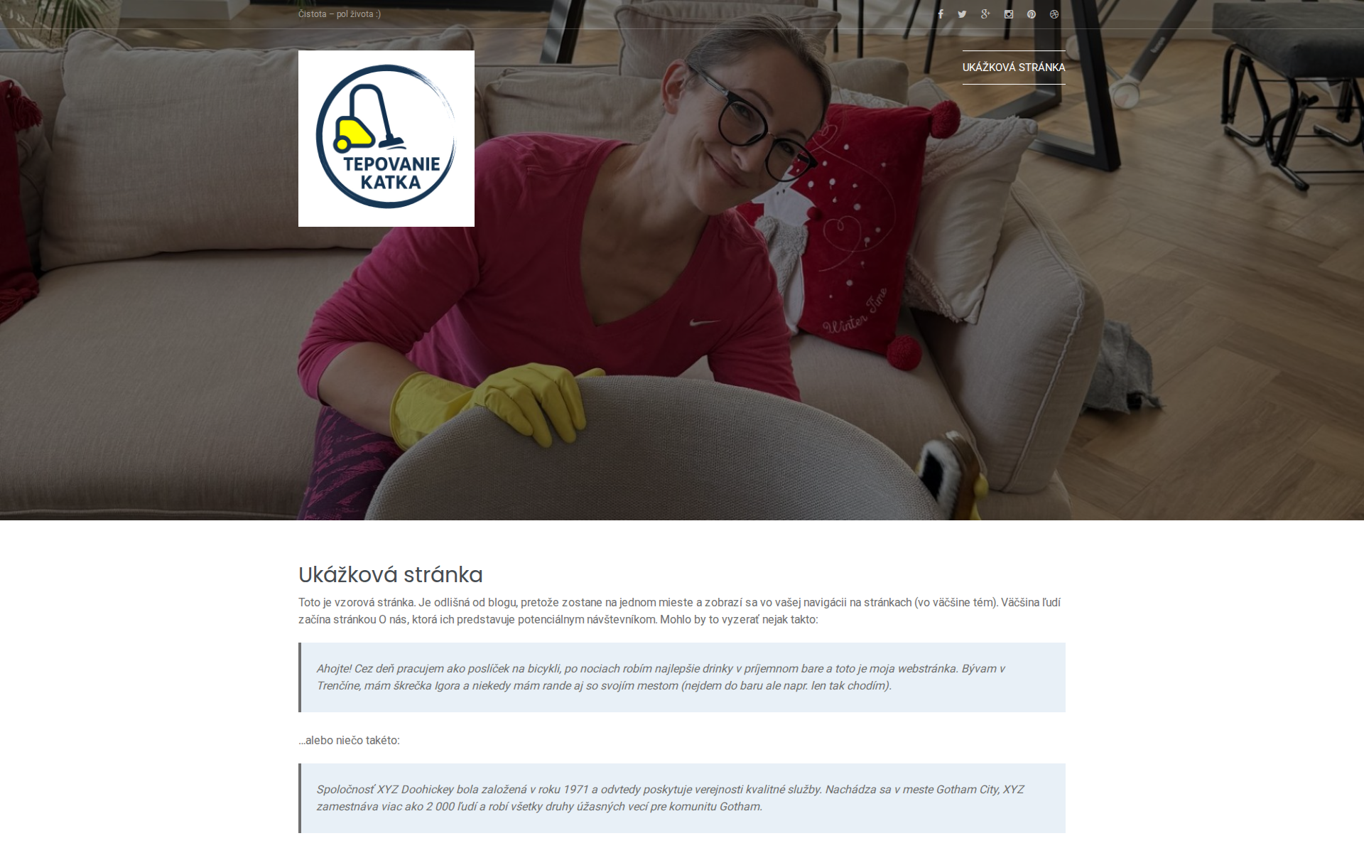 Náhľad webu martintrener.sk