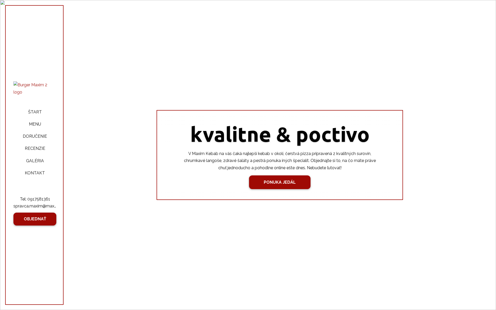 Náhľad webu maximbb.sk