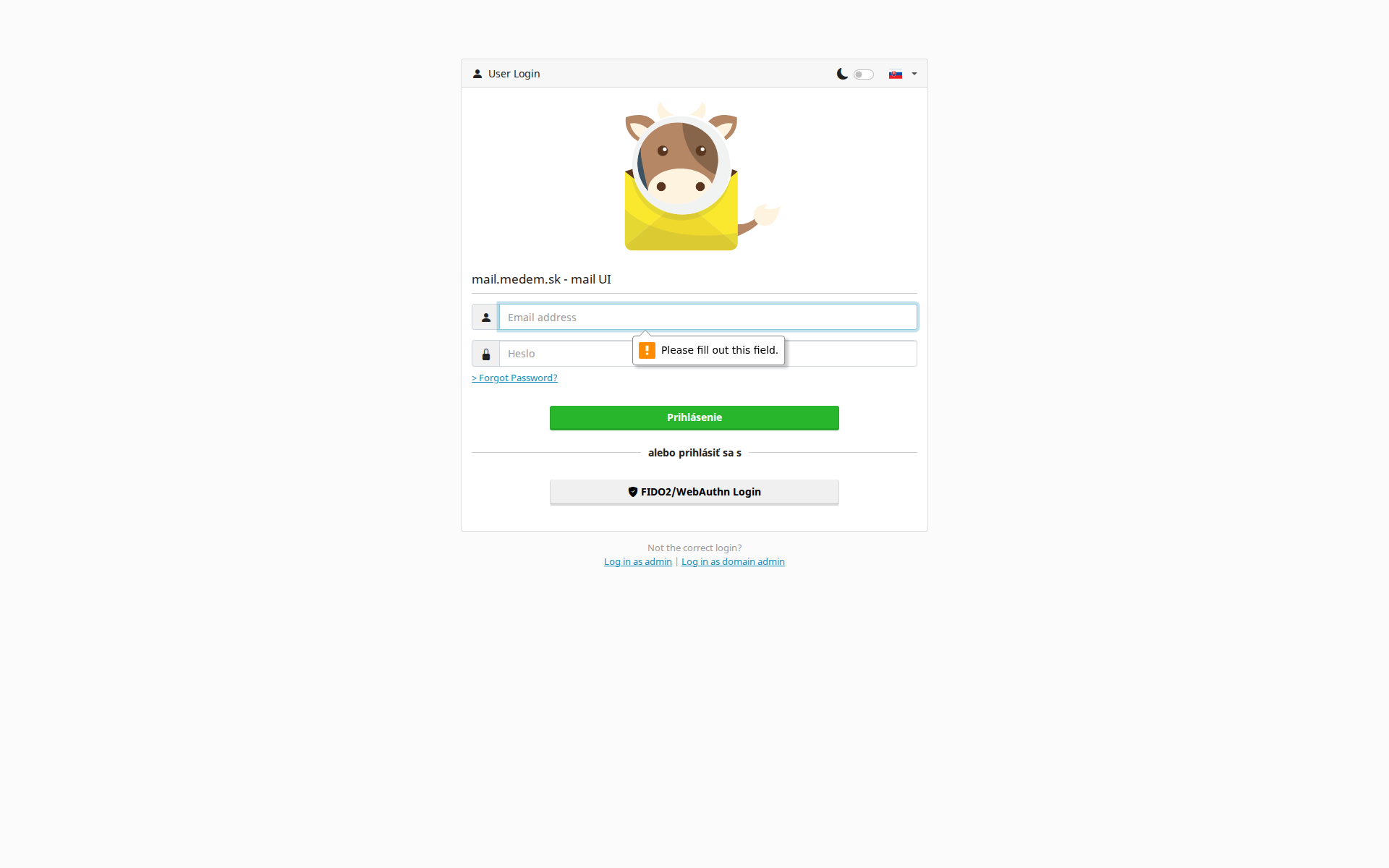 Náhľad webu medem.sk