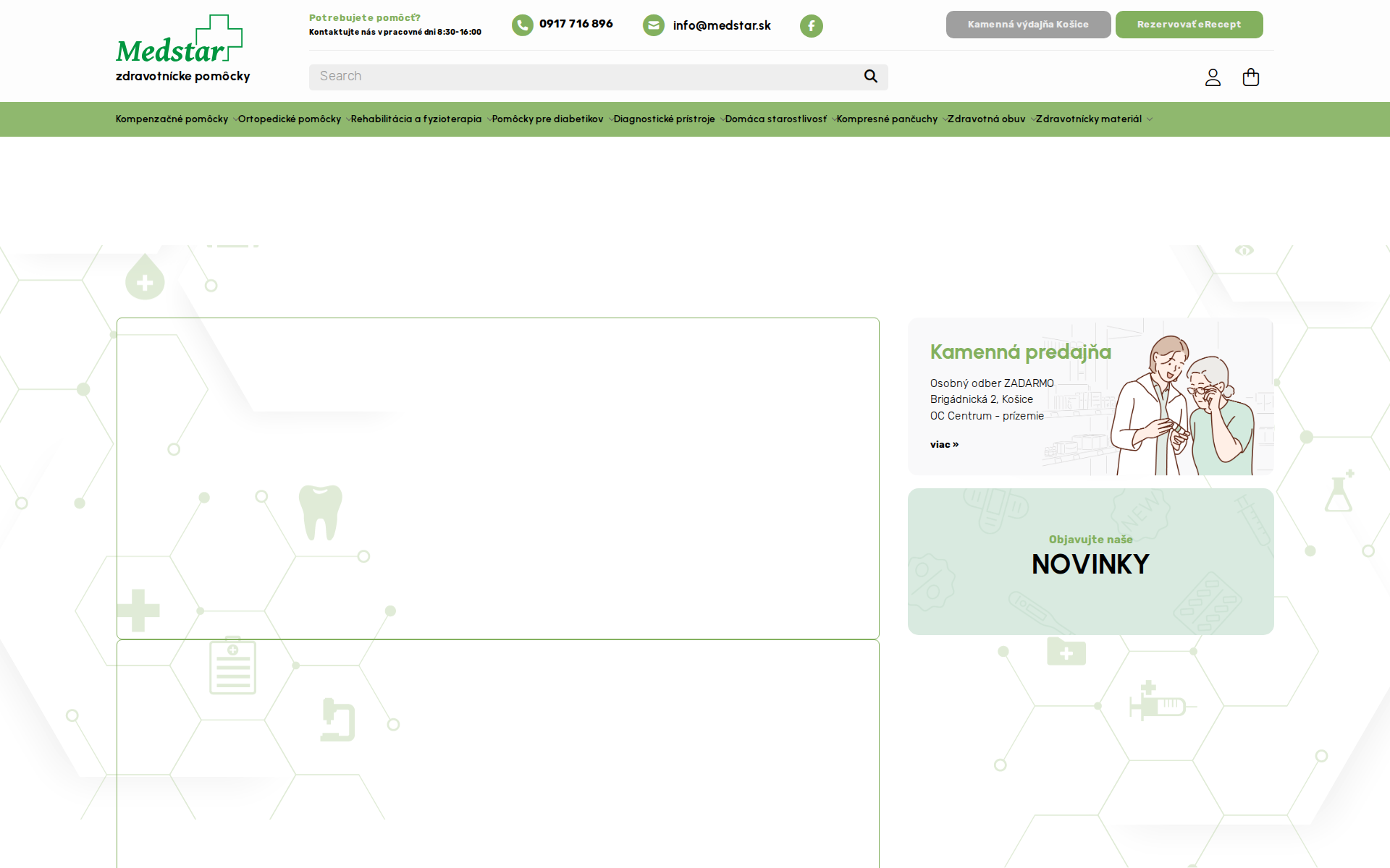 Náhľad webu medstar.sk