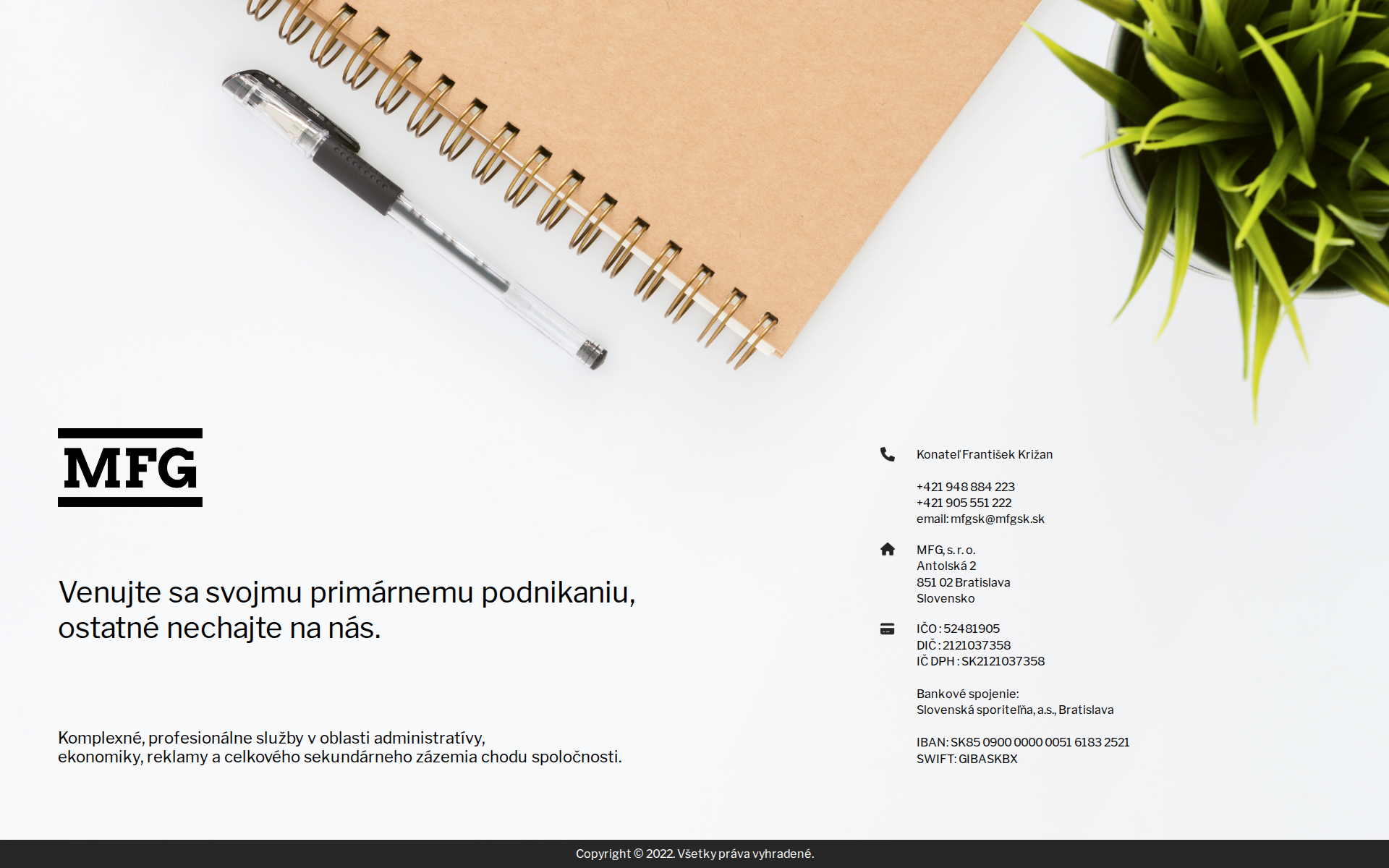 Náhľad webu mfgsk.sk