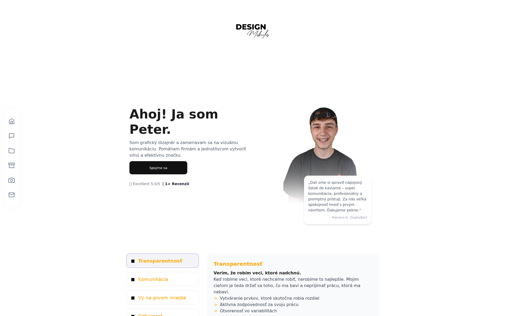Náhľad webu mikulasdesign.sk
