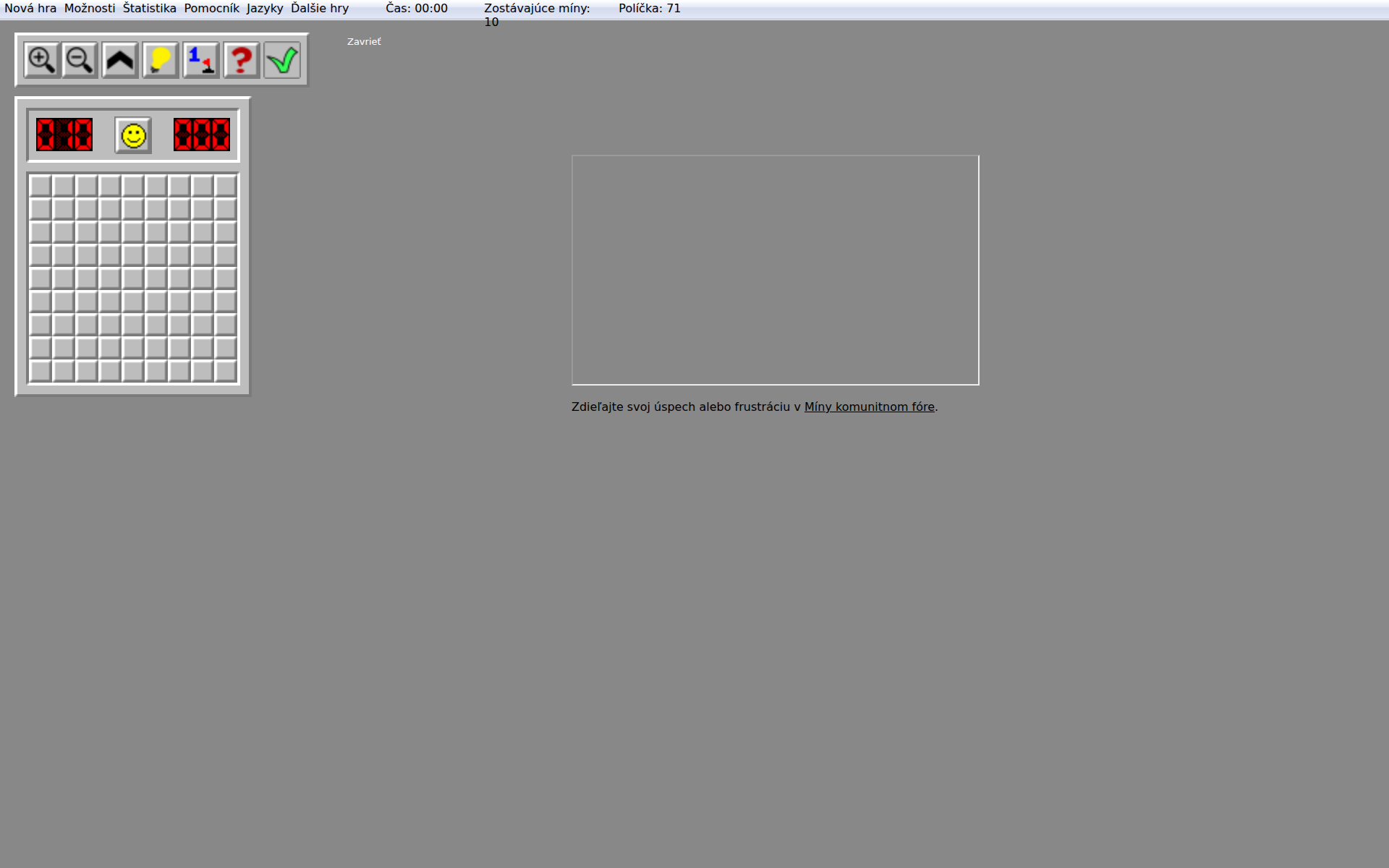 Náhľad webu miny.sk