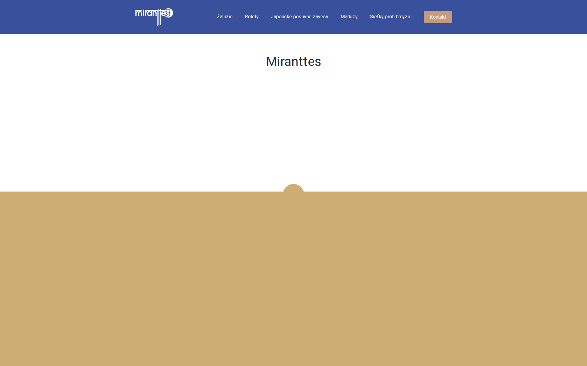 Náhľad webu miranttes.sk